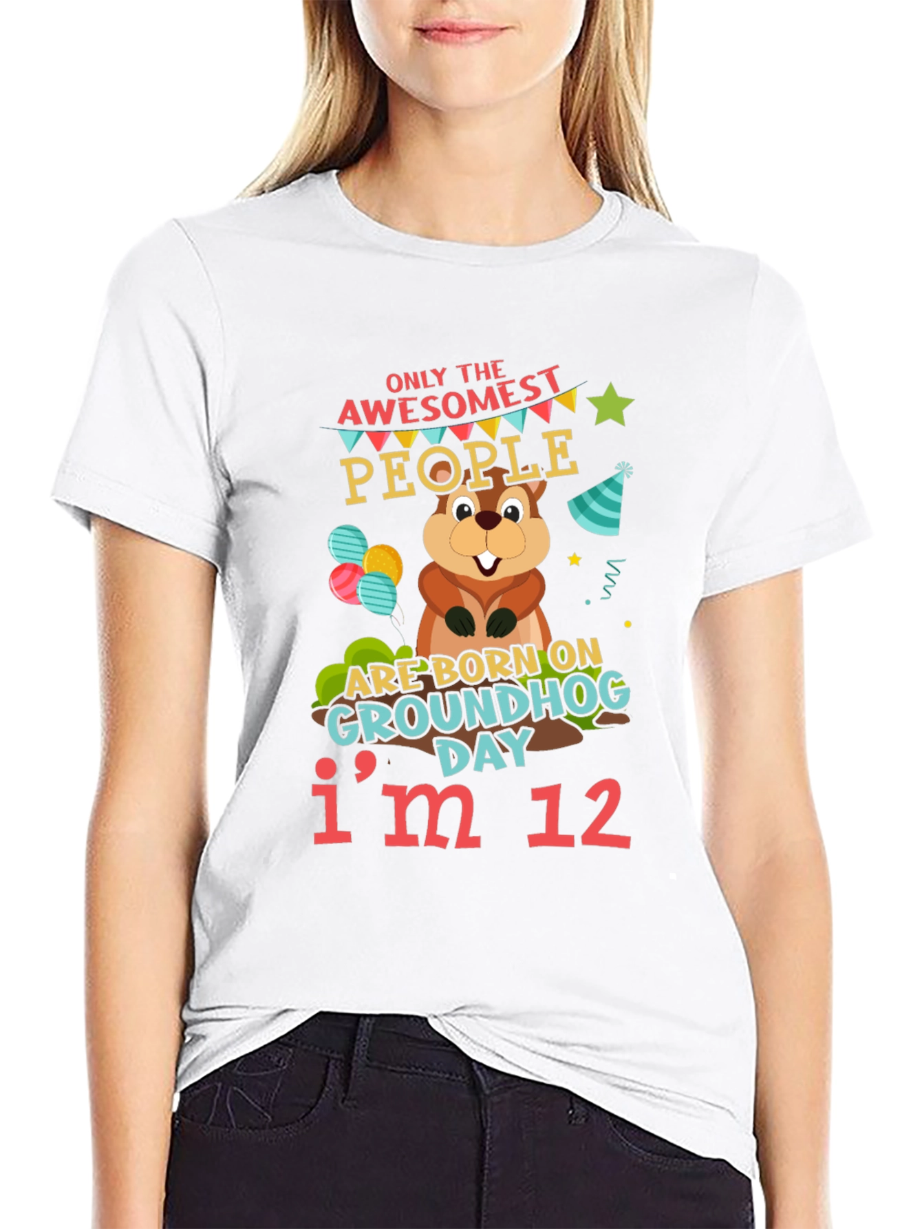 Awesome Groundhog Day 12th Birthday T-Shirt