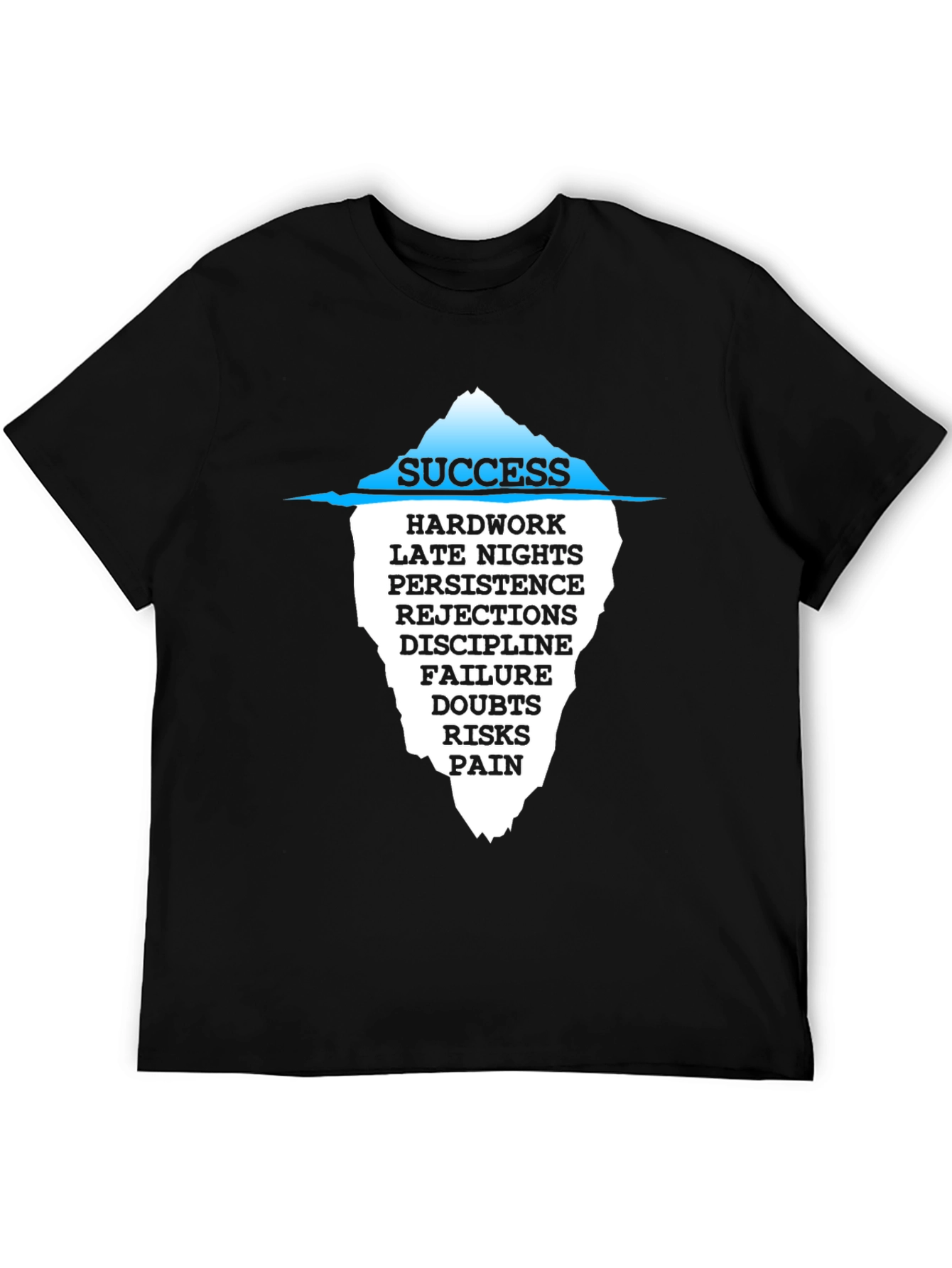 Success Iceberg Graphic T-Shirt - Motivational Tee
