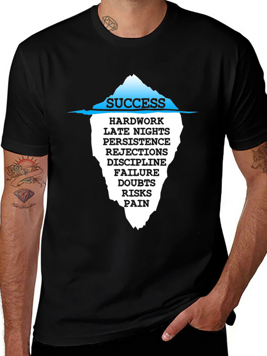 Success Iceberg Graphic T-Shirt - Motivational Tee