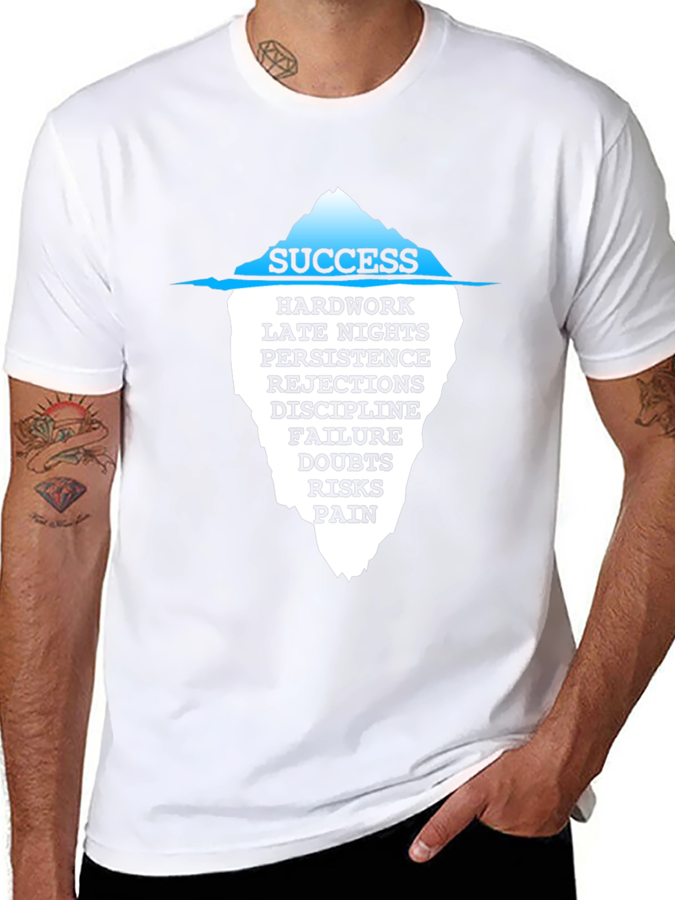 Success Iceberg Graphic T-Shirt - Motivational Tee