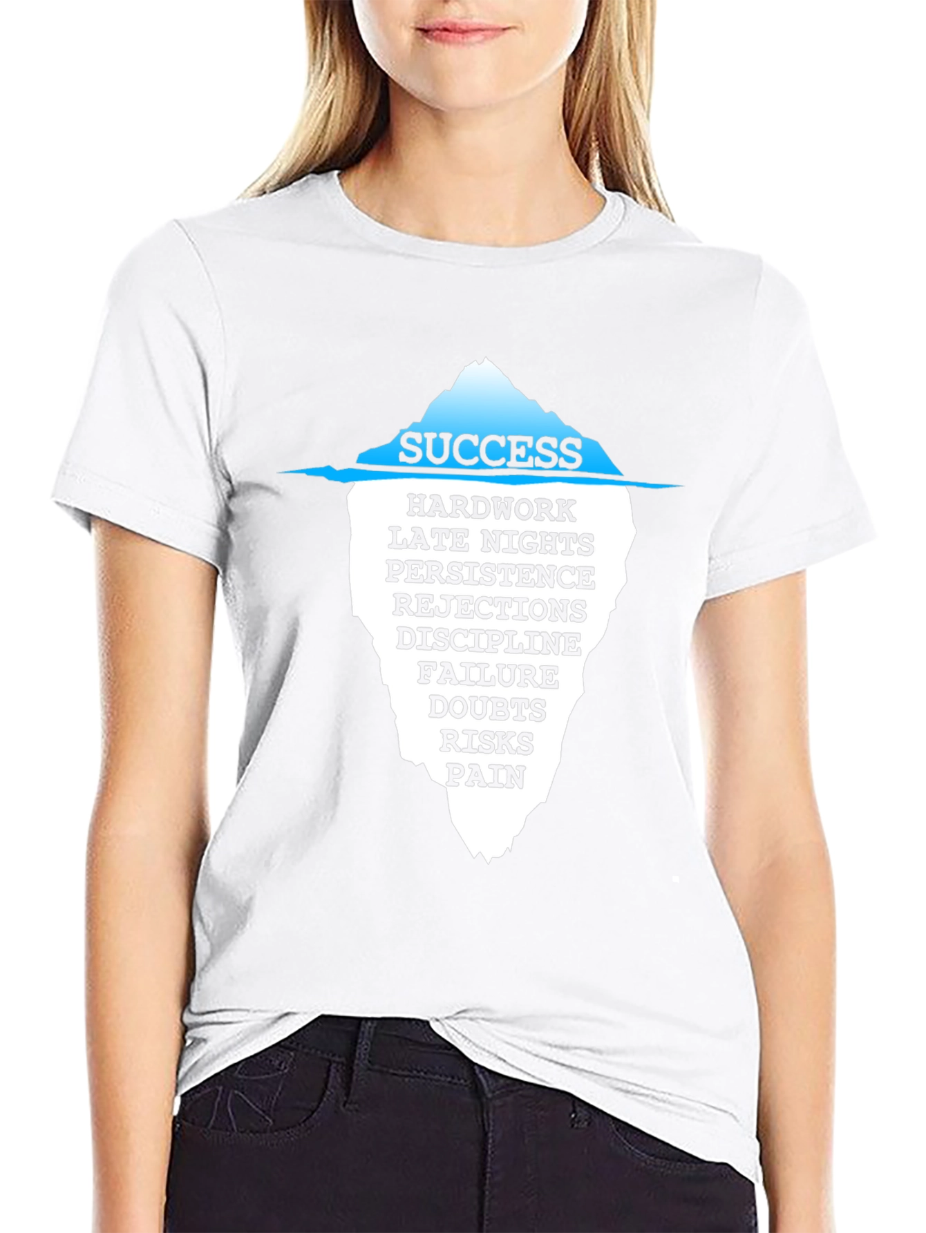 Success Iceberg Graphic T-Shirt - Motivational Tee