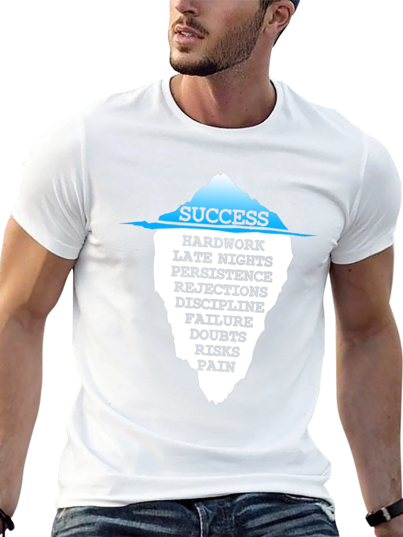 Success Iceberg Graphic T-Shirt - Motivational Tee
