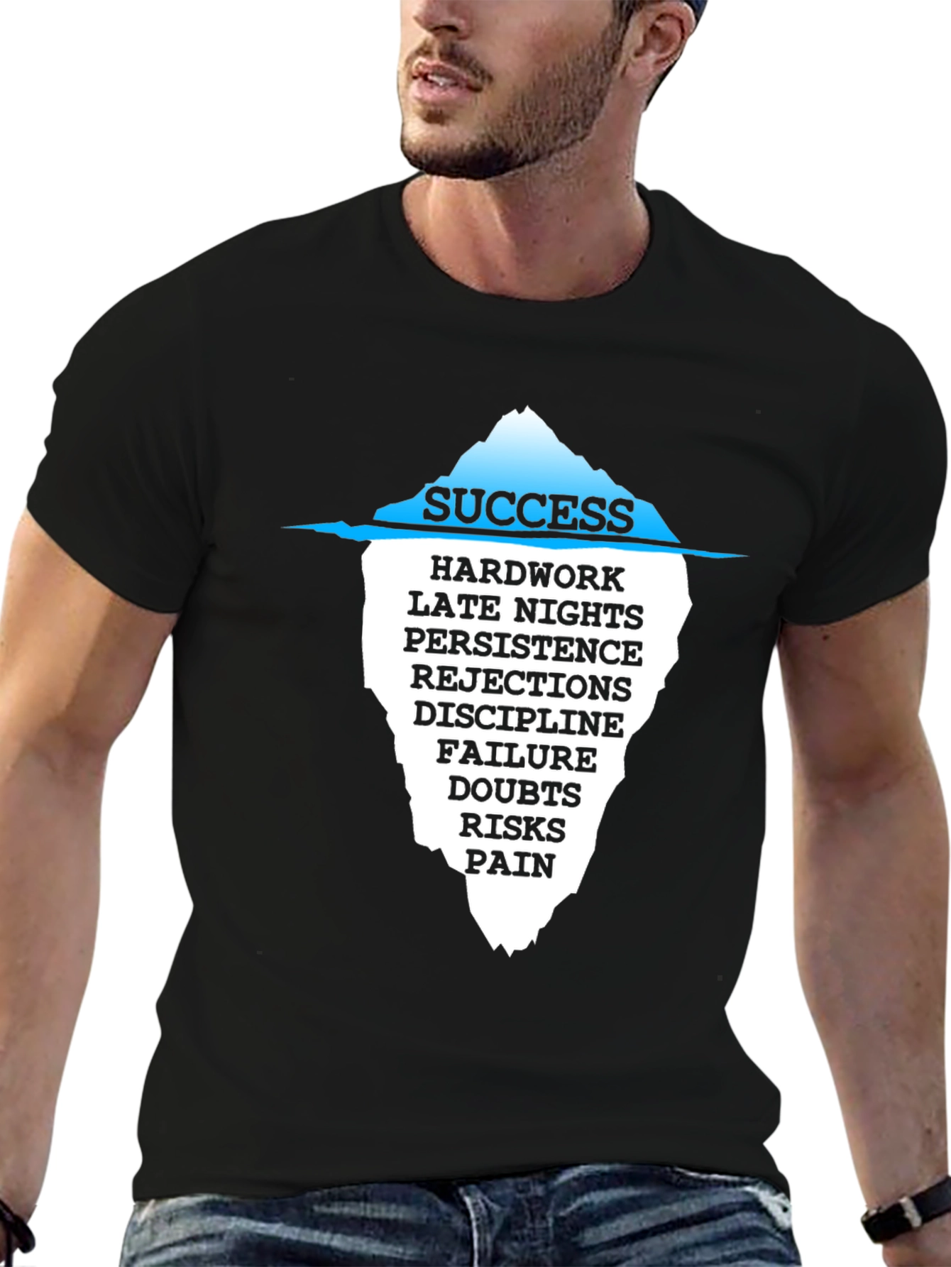 Success Iceberg Graphic T-Shirt - Motivational Tee