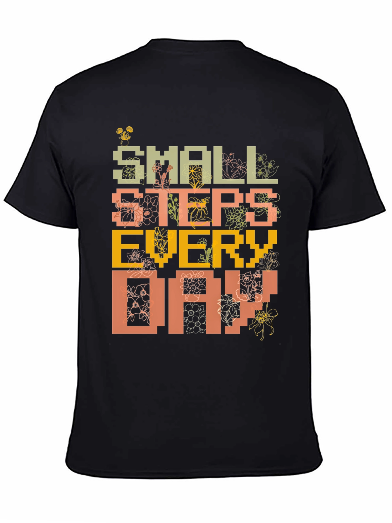 Small Steps Everyday Graphic Tee - Black