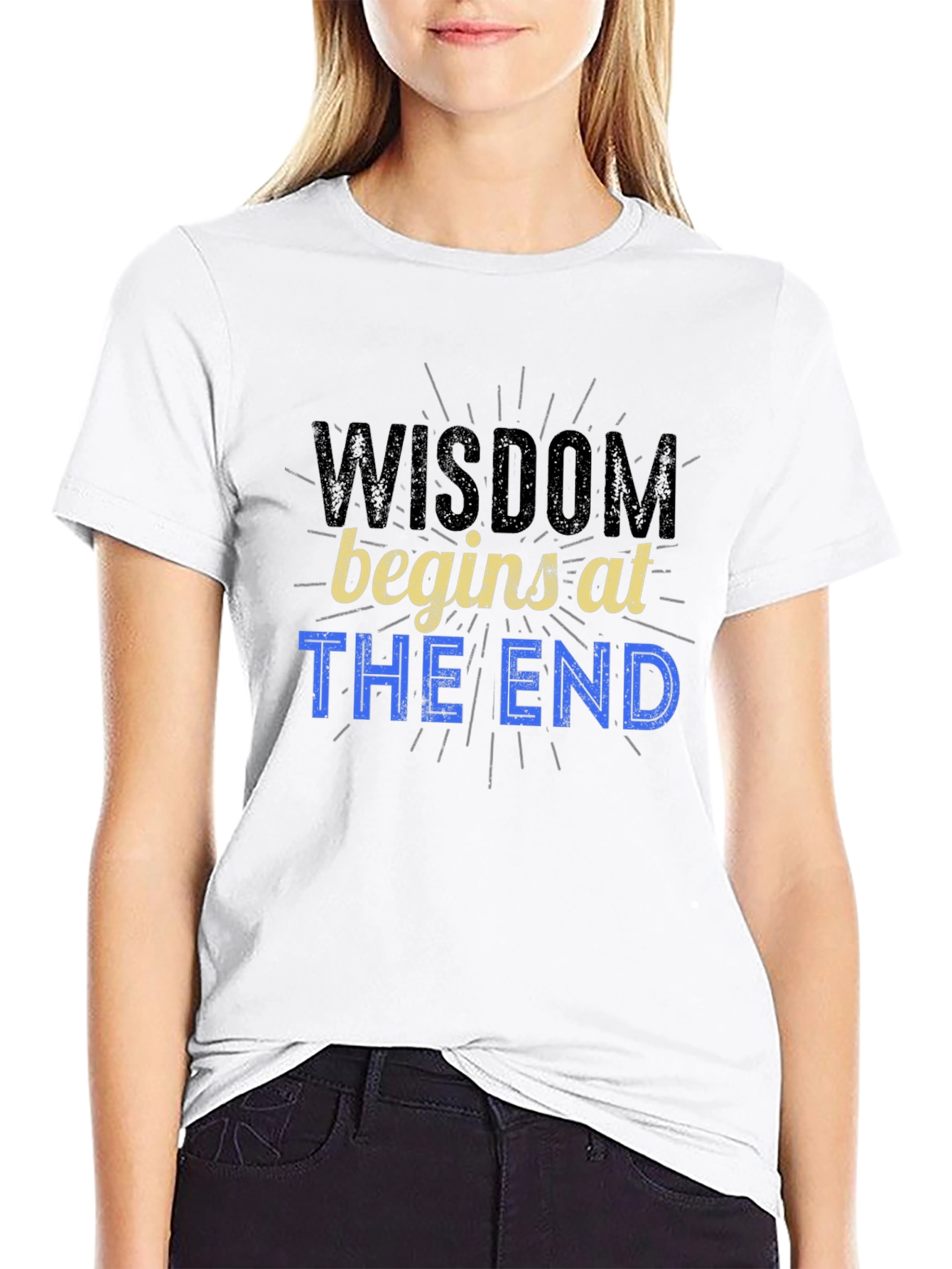 Wisdom Begins at The End Graphic Tee - Mens