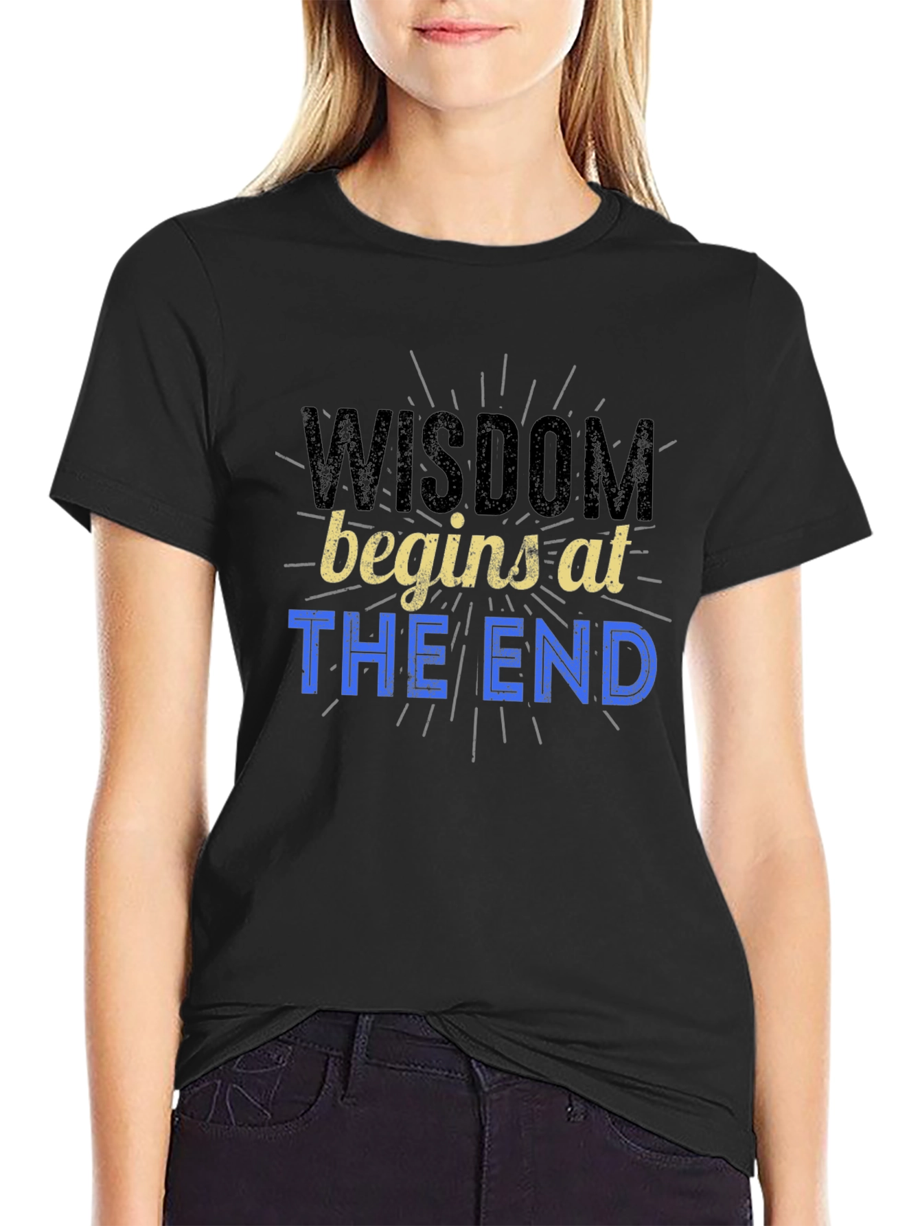 Wisdom Begins at The End Graphic Tee - Mens
