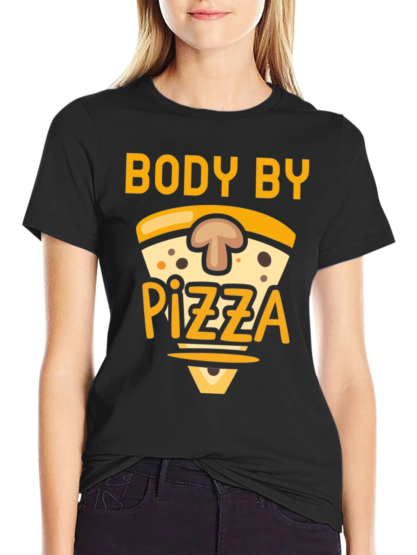Body by Pizza T-Shirt - Funny Foodie Tee
