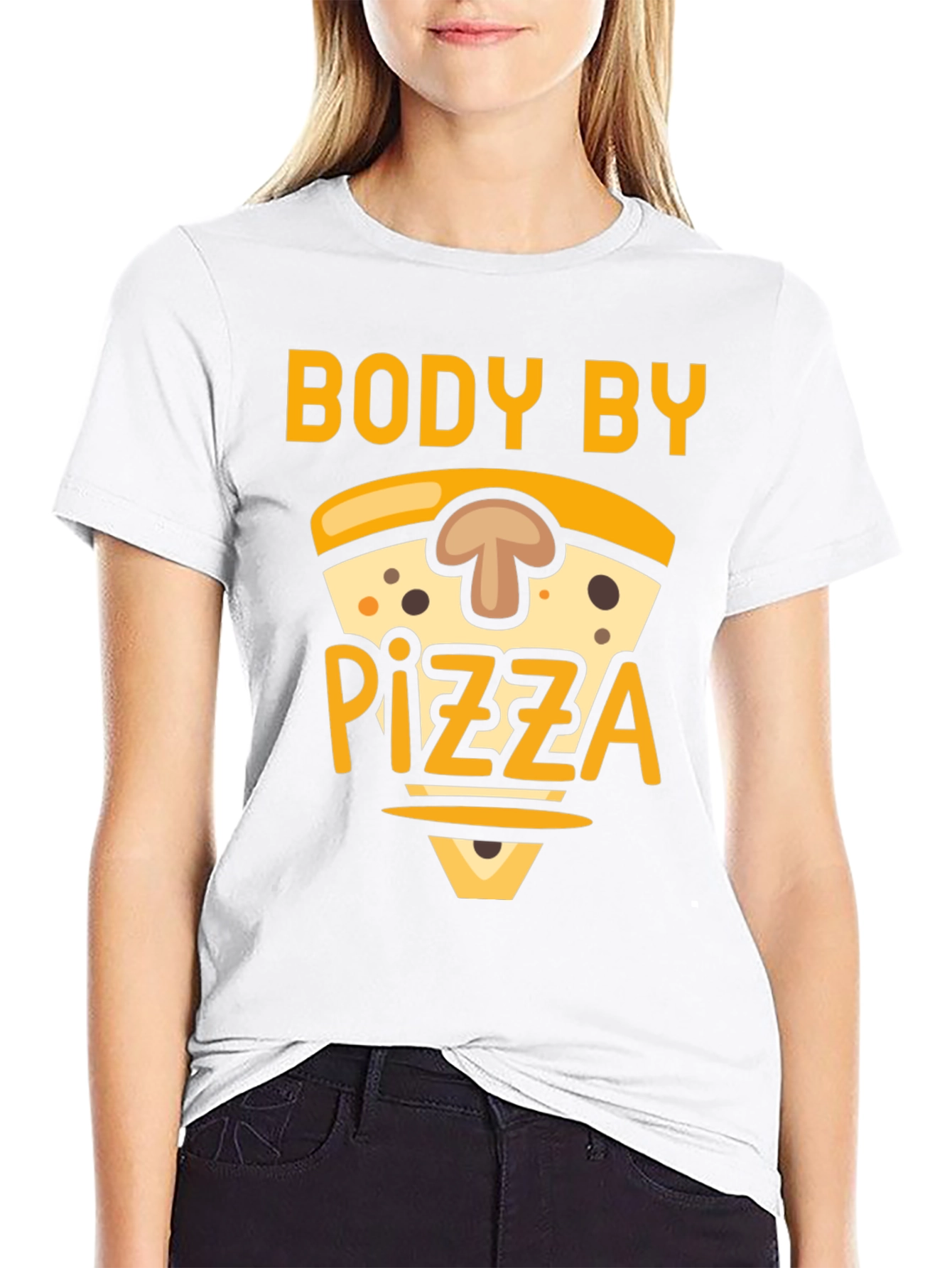 Body by Pizza T-Shirt - Funny Foodie Tee