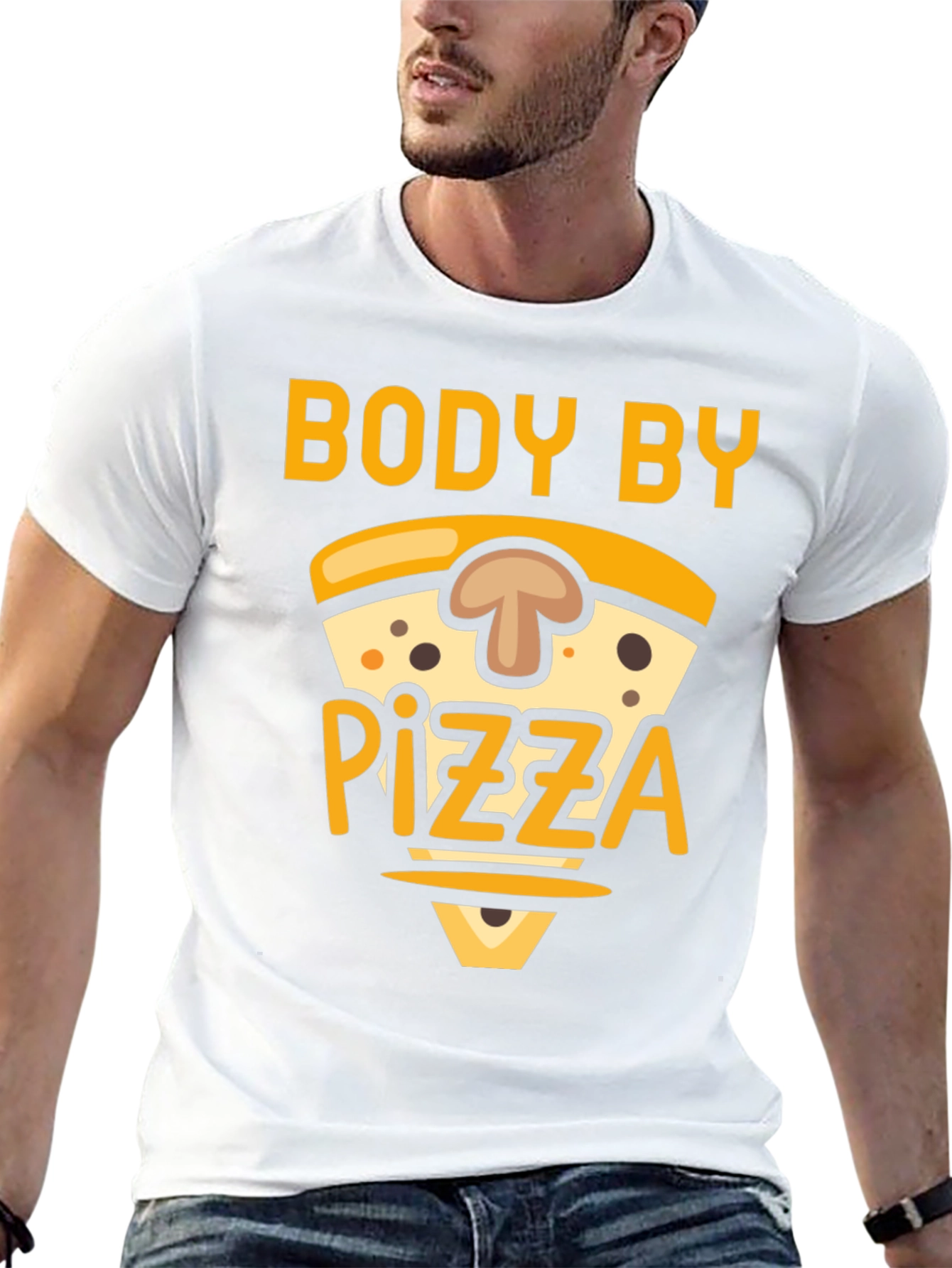 Body by Pizza T-Shirt - Funny Foodie Tee