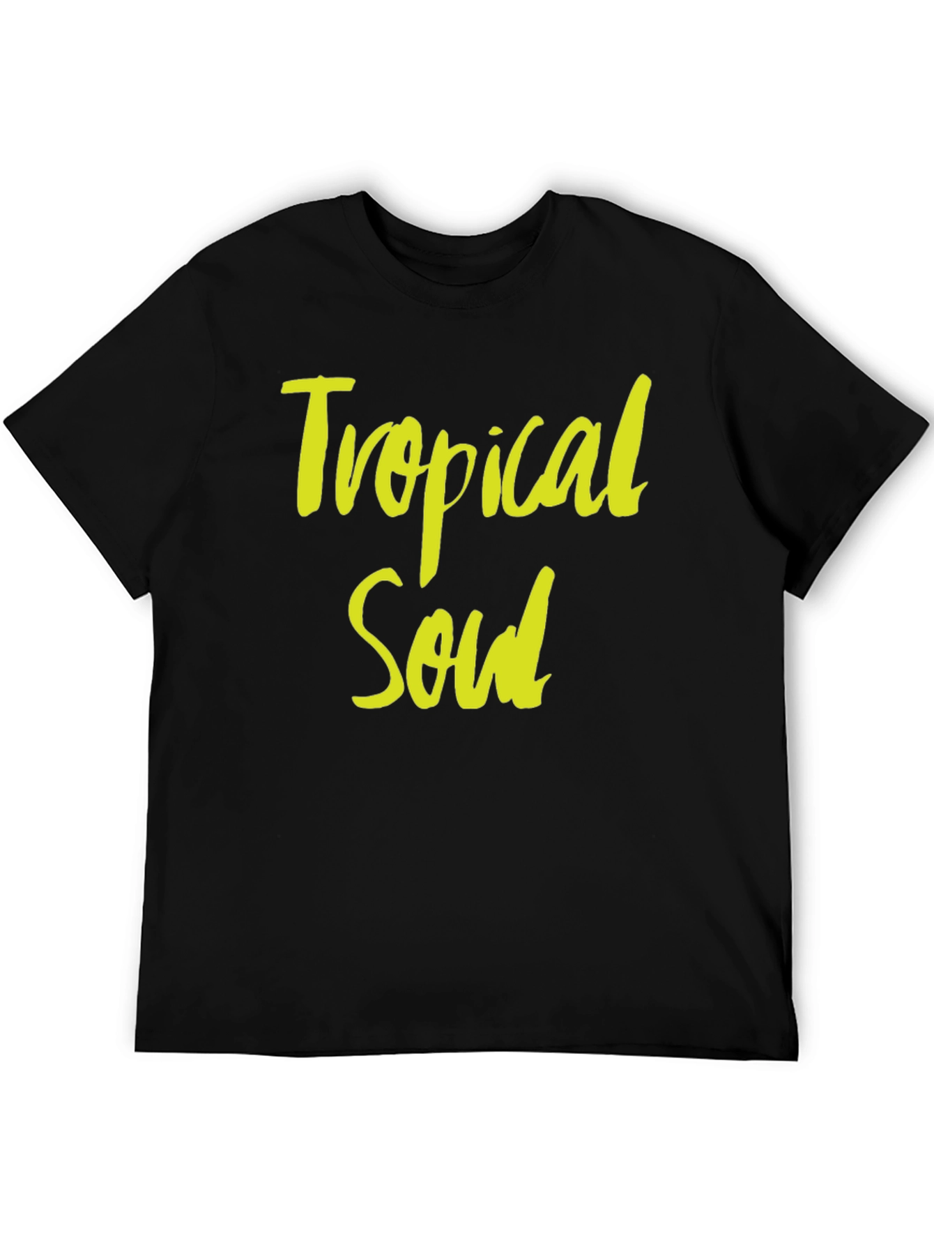 Tropical Soul Black Graphic T-Shirt