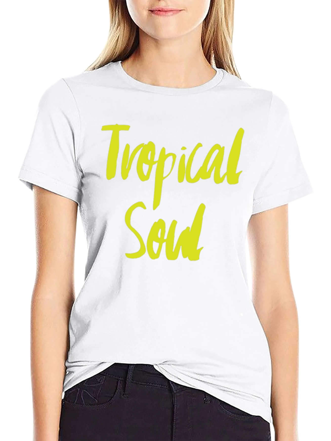 Tropical Soul Black Graphic T-Shirt