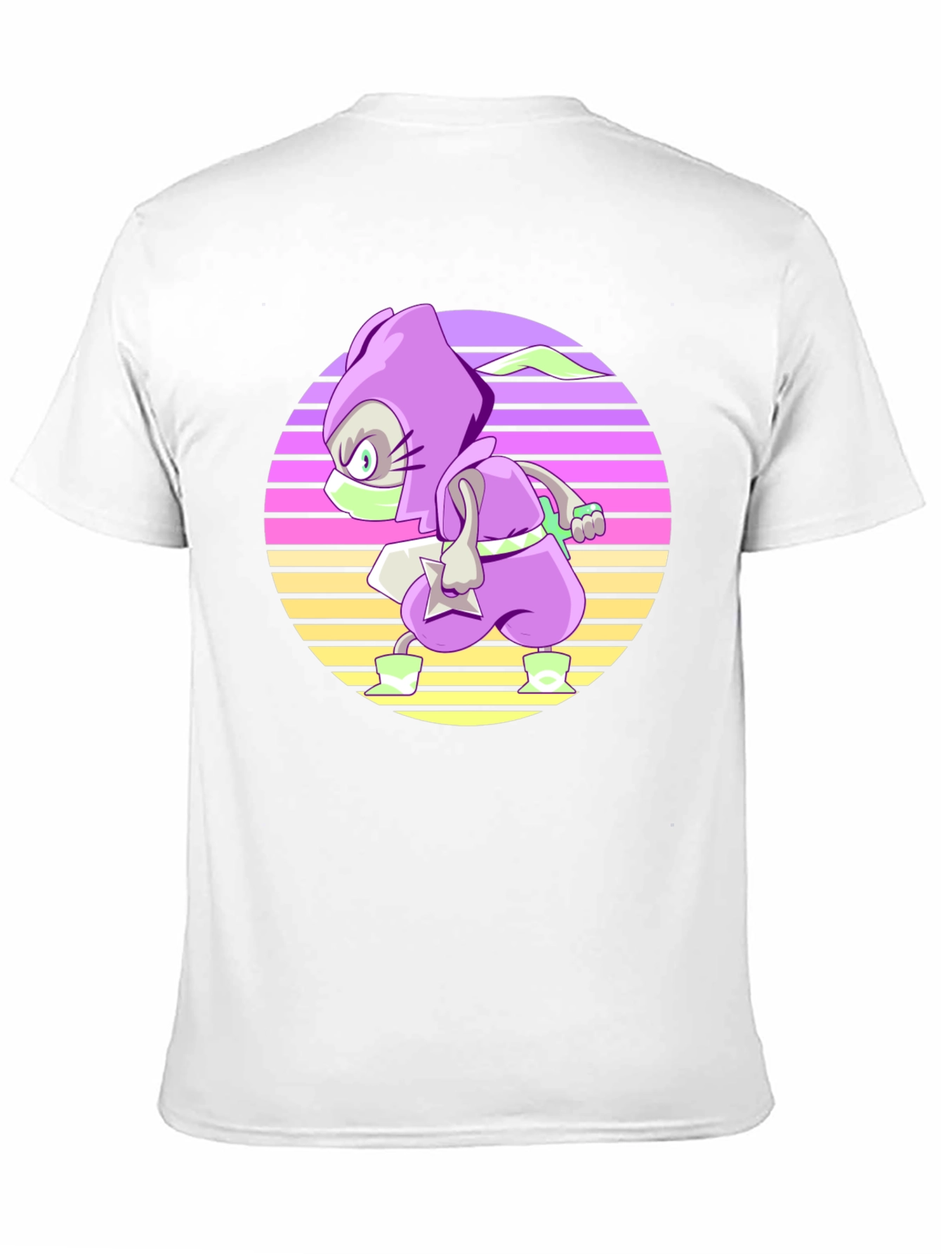 Retro Ninja T-Shirt - Cool Cartoon Style