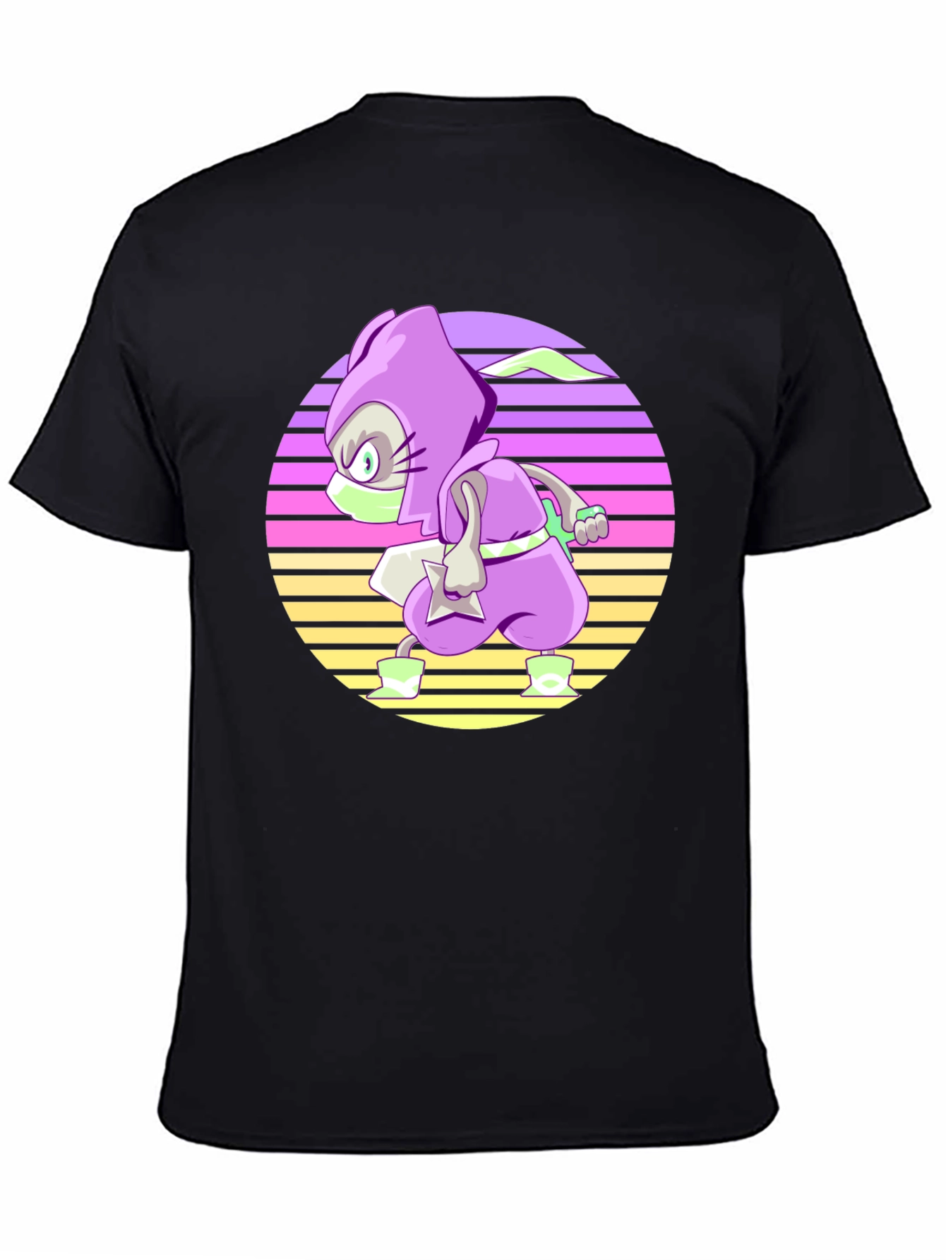 Retro Ninja T-Shirt - Cool Cartoon Style