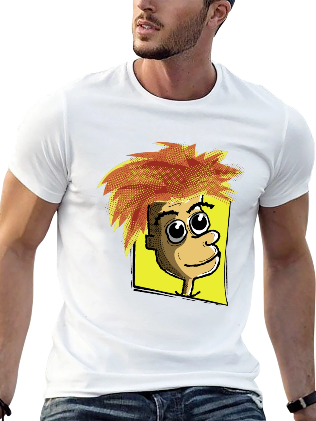 Cartoon Character Graphic Print Black T-Shirt