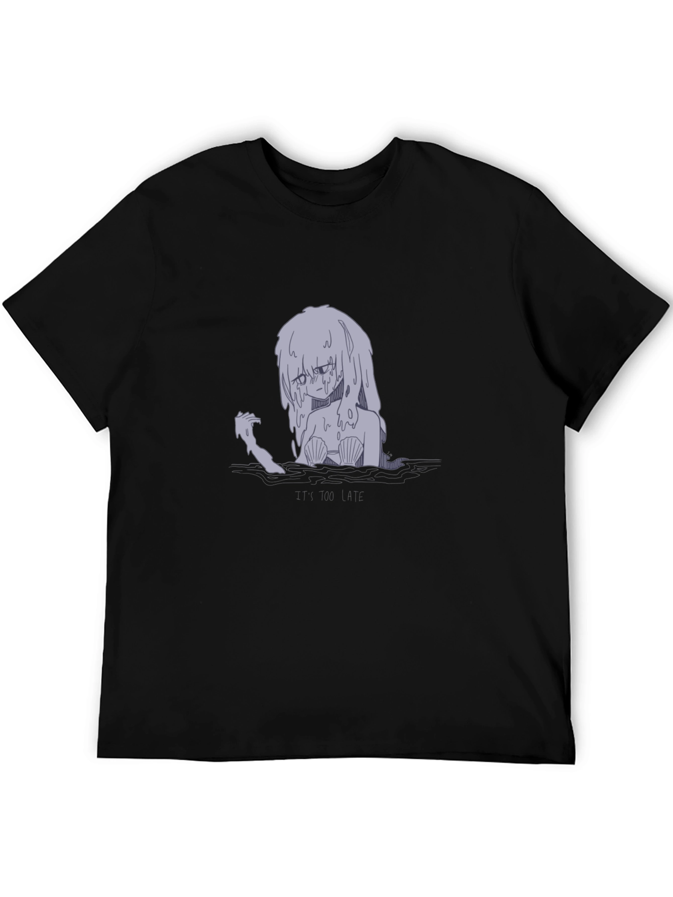 Sad Mermaid Graphic T-Shirt