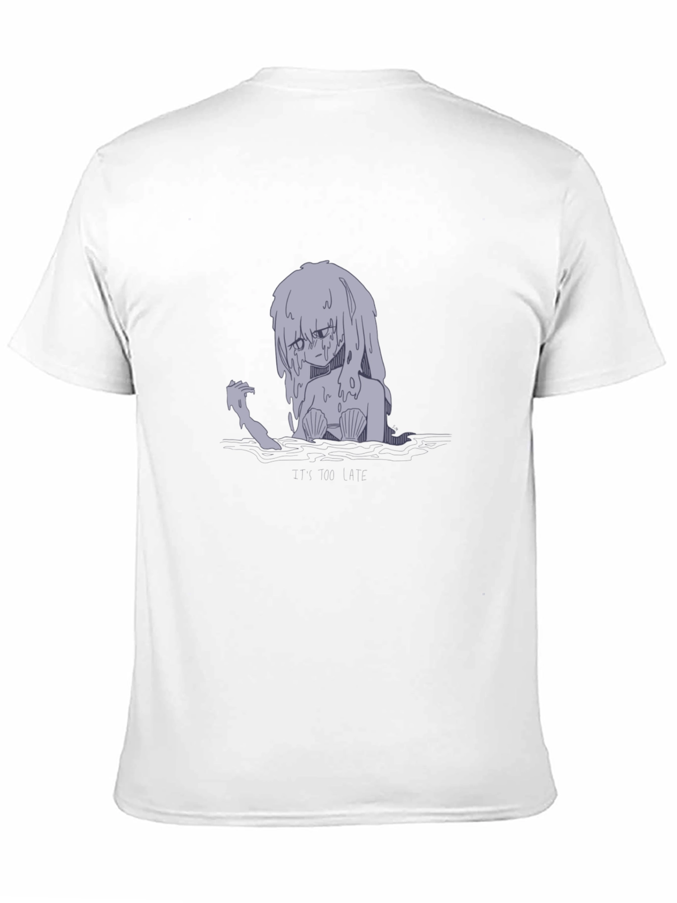 Sad Mermaid Graphic T-Shirt