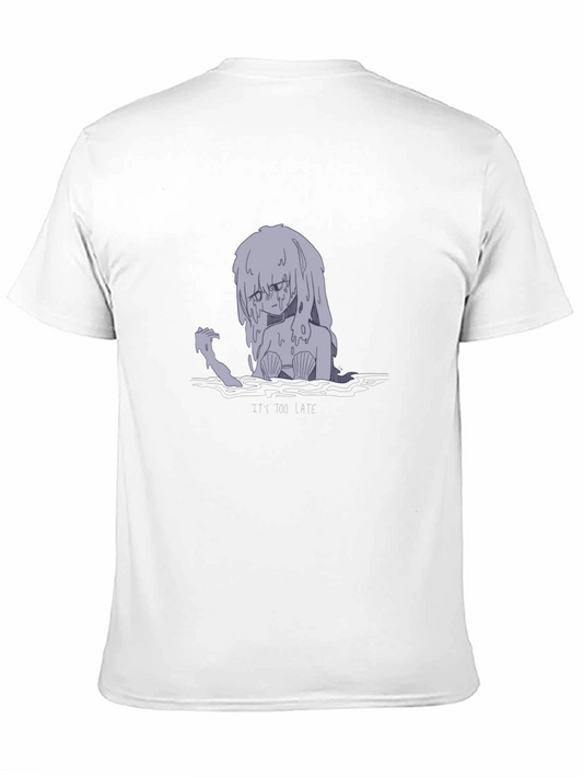 Sad Mermaid Graphic T-Shirt