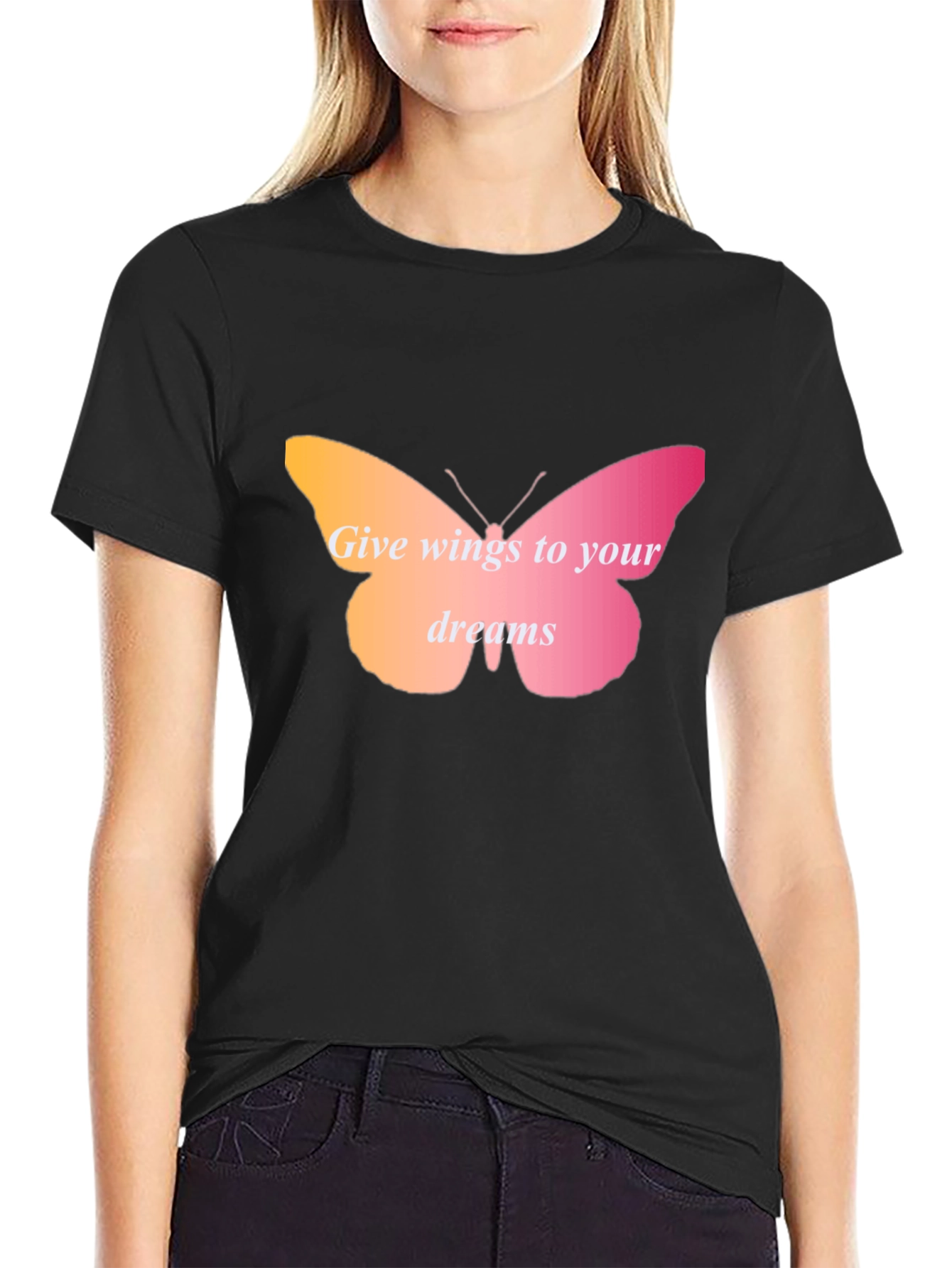 Wings to Your Dreams Butterfly Graphic Tee