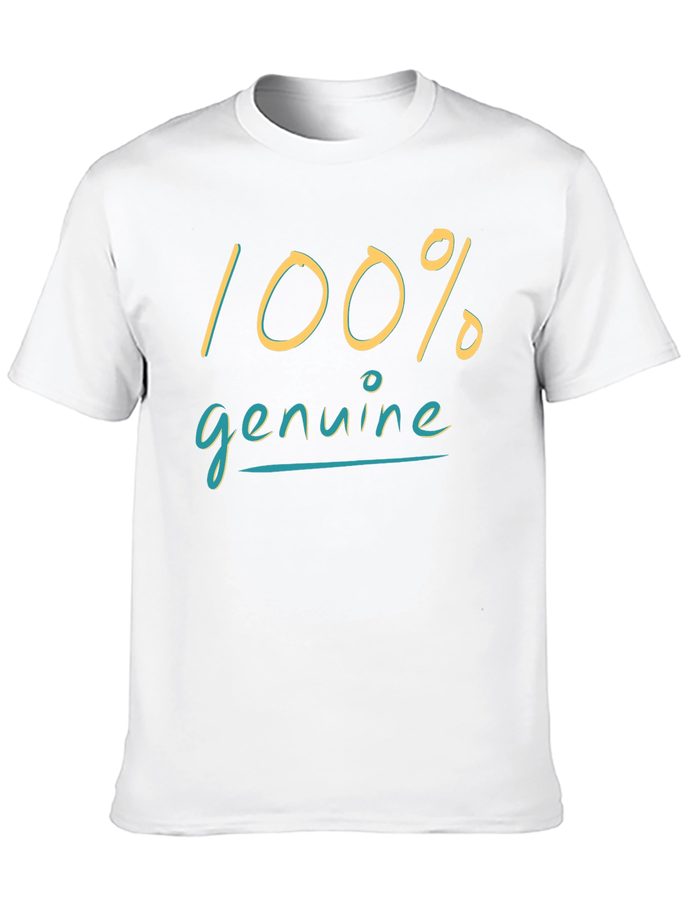 100% Genuine Black Graphic Tee