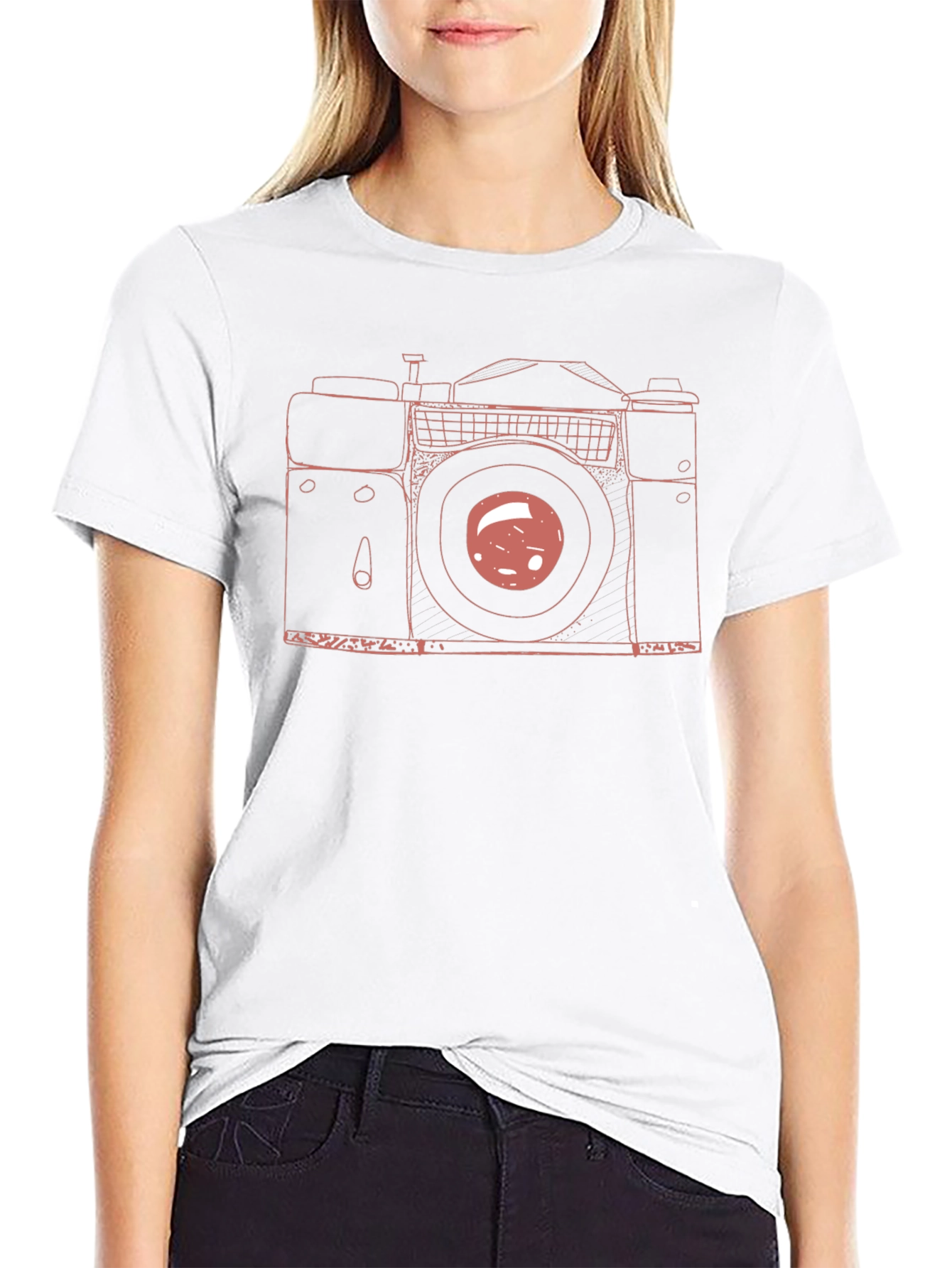 Retro Camera Graphic T-Shirt - Classic Style Tee