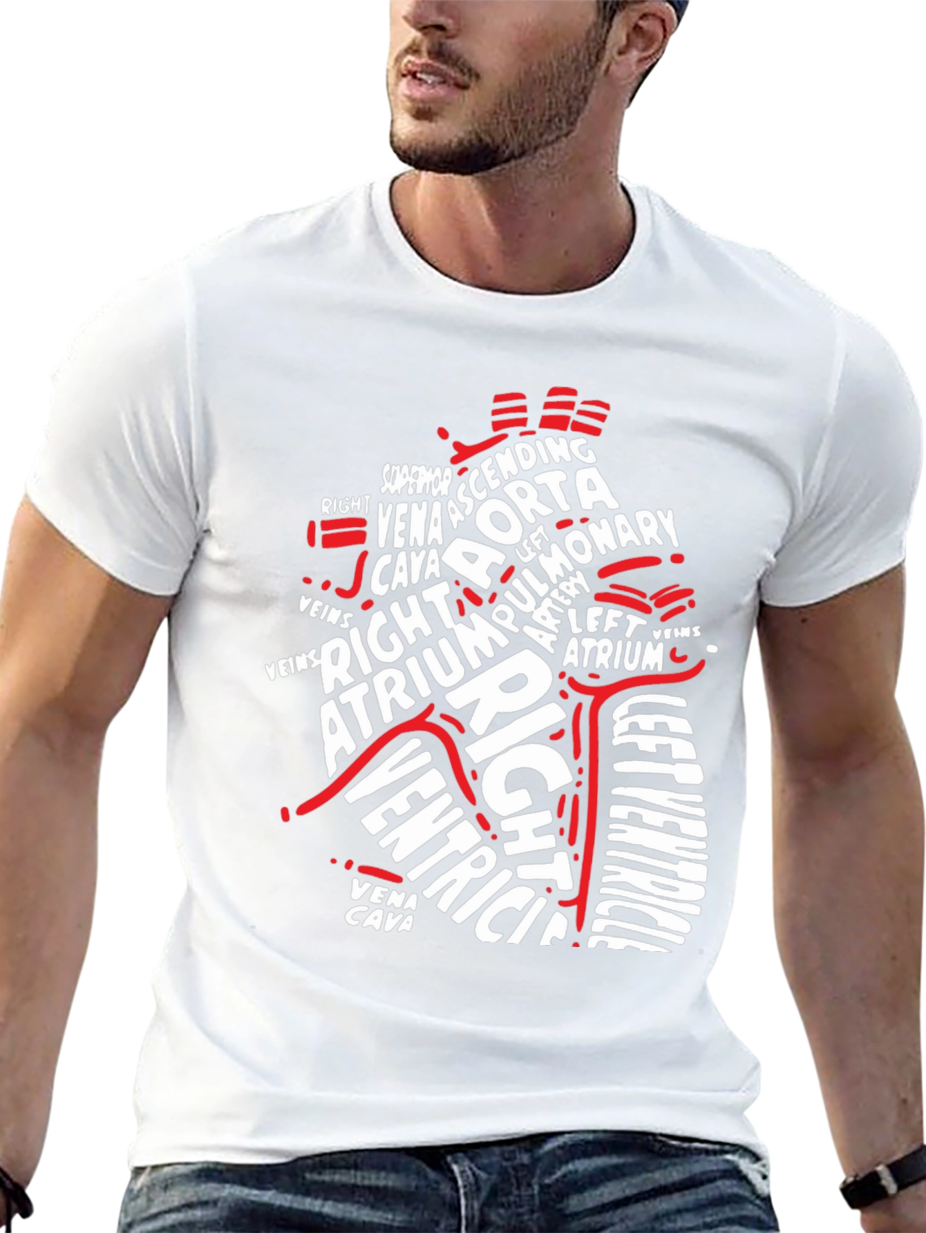 Anatomical Heart T-Shirt - Medical Science Tee