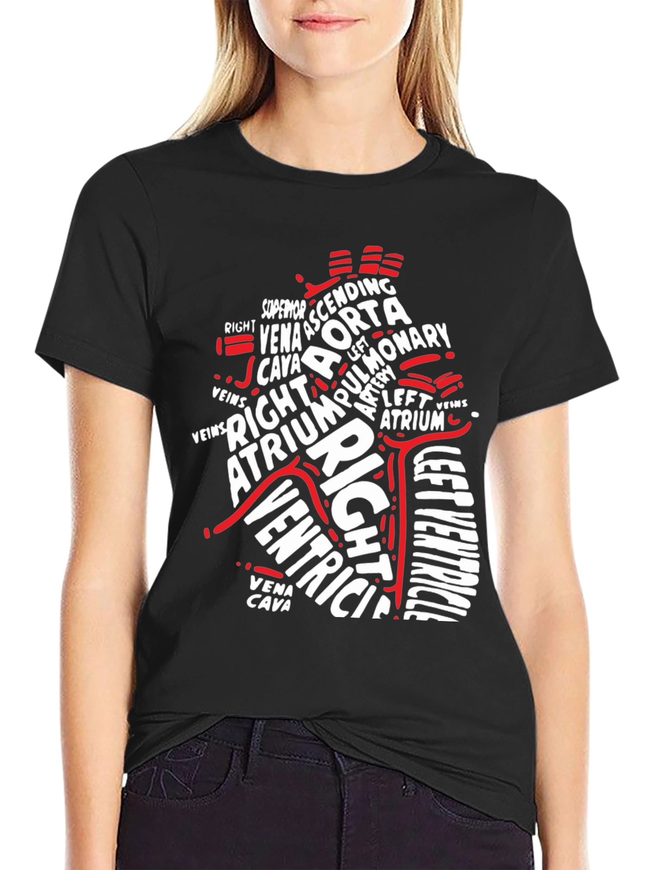 Anatomical Heart T-Shirt - Medical Science Tee