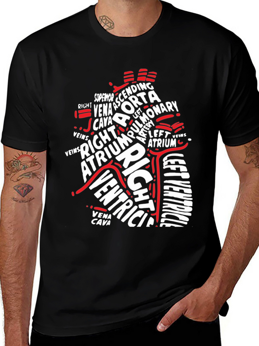 Anatomical Heart T-Shirt - Medical Science Tee