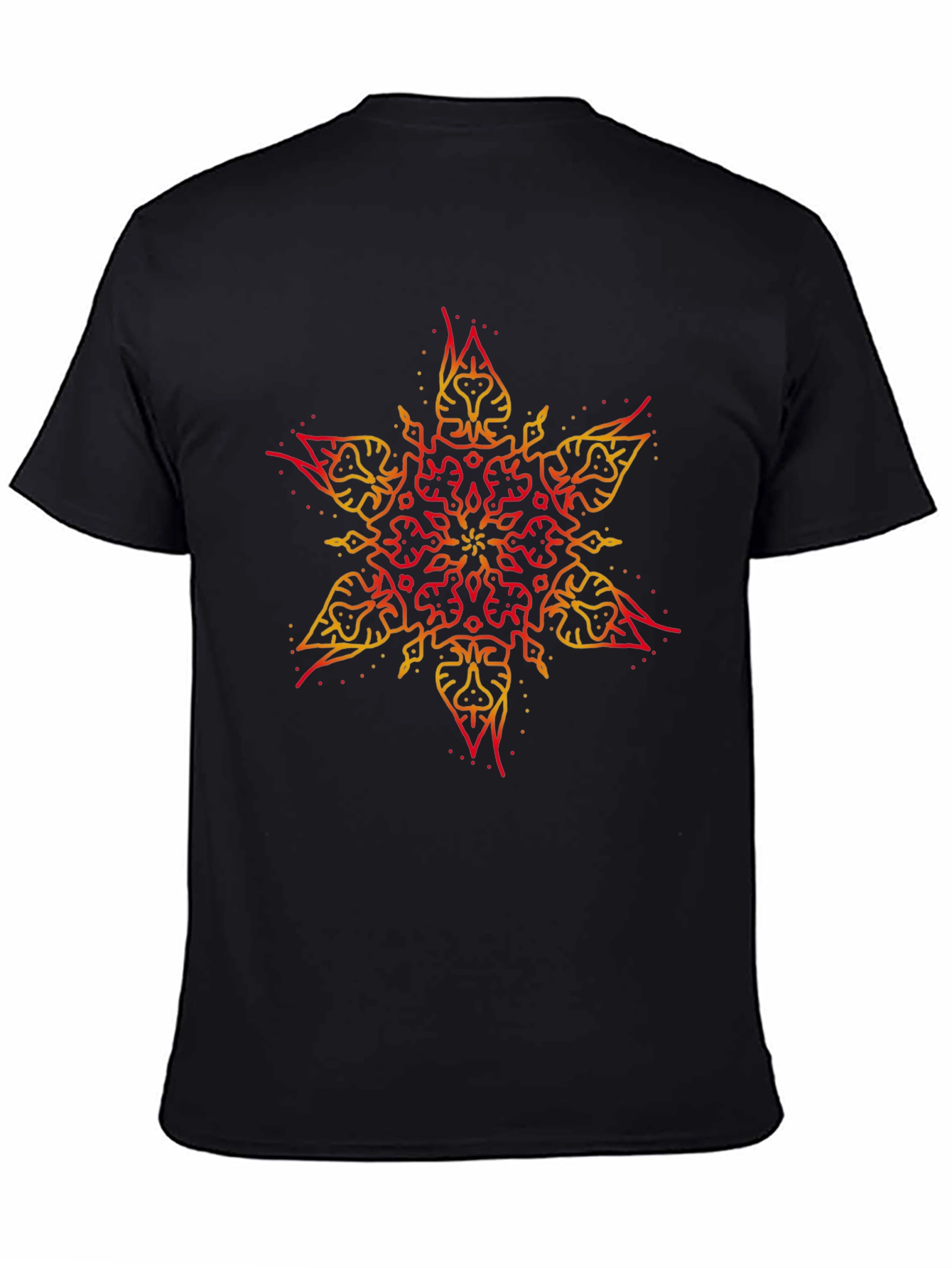 Tribal Star Graphic Black T-Shirt