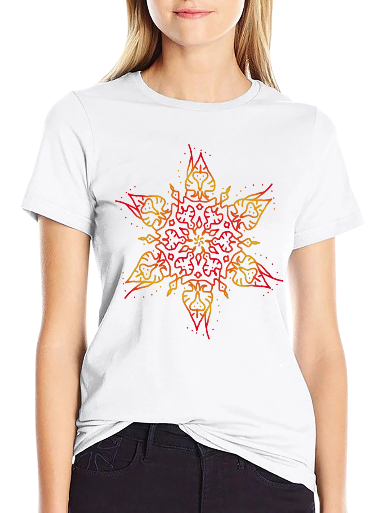 Tribal Star Graphic Black T-Shirt