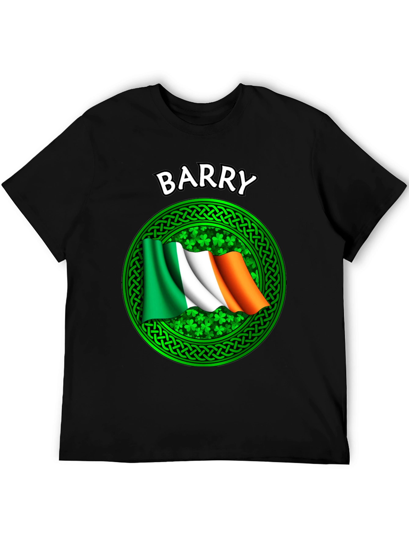 Barry Irish Flag Shamrock Graphic T-Shirt