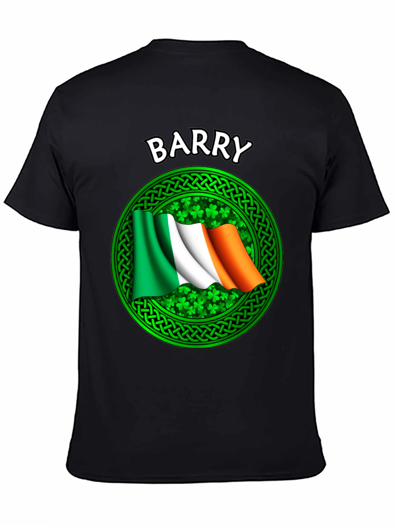 Barry Irish Flag Shamrock Graphic T-Shirt