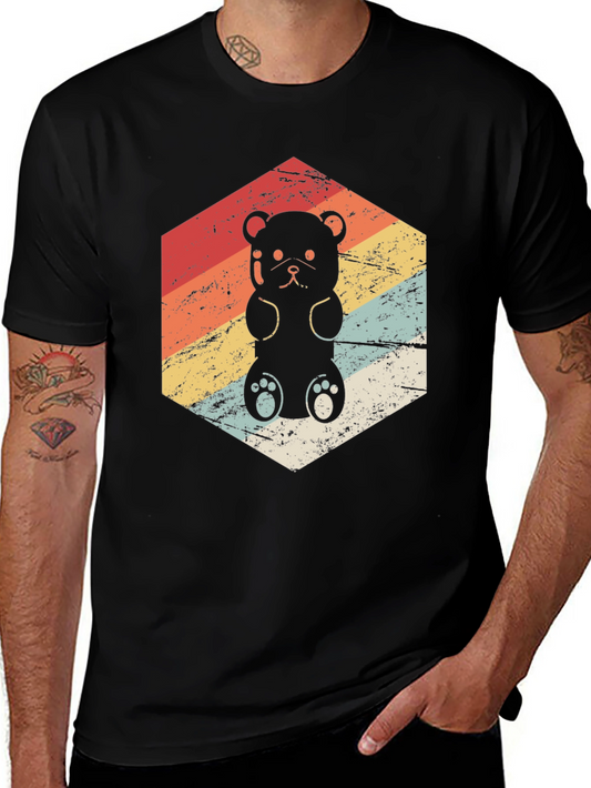 Retro Gummy Bear Tee - Vintage Style Graphic T-Shirt