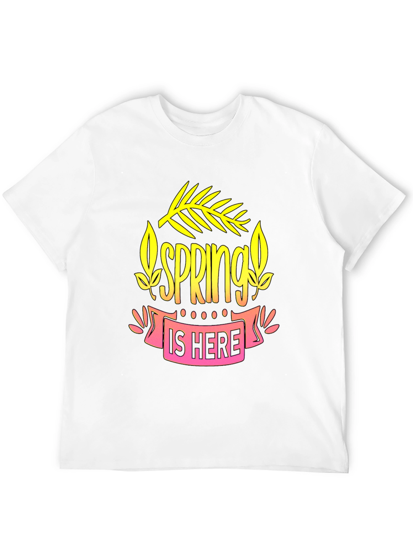 Spring Is Here Black Graphic Tee