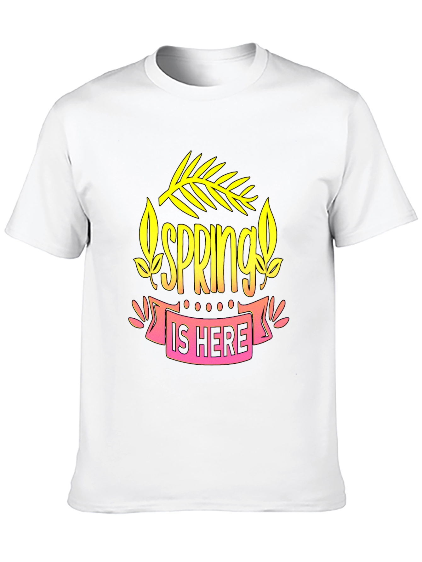 Spring Is Here Black Graphic Tee