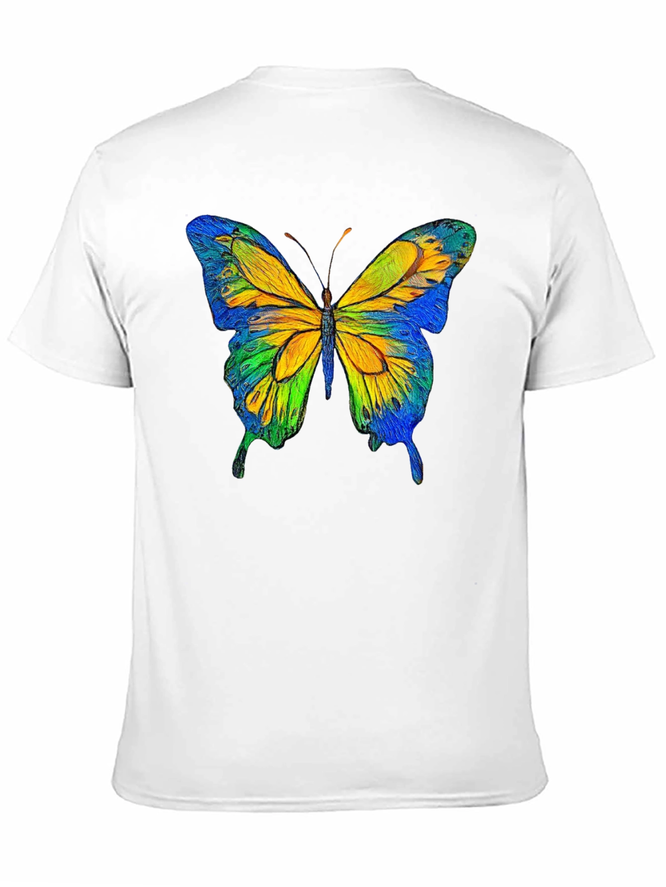 Butterfly Graphic Black T-Shirt - Nature Inspired Tee