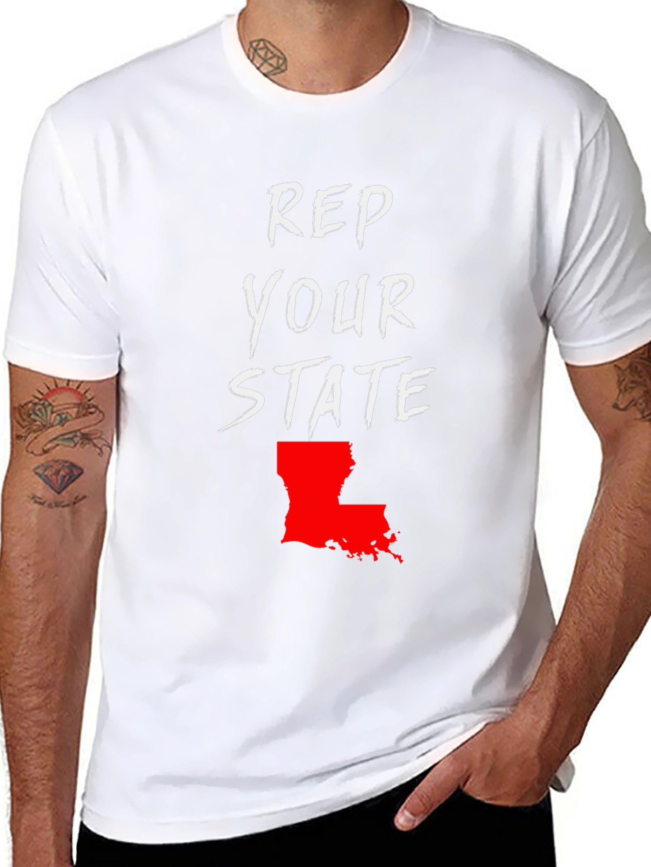 Rep Your State T-Shirt - Louisiana Pride