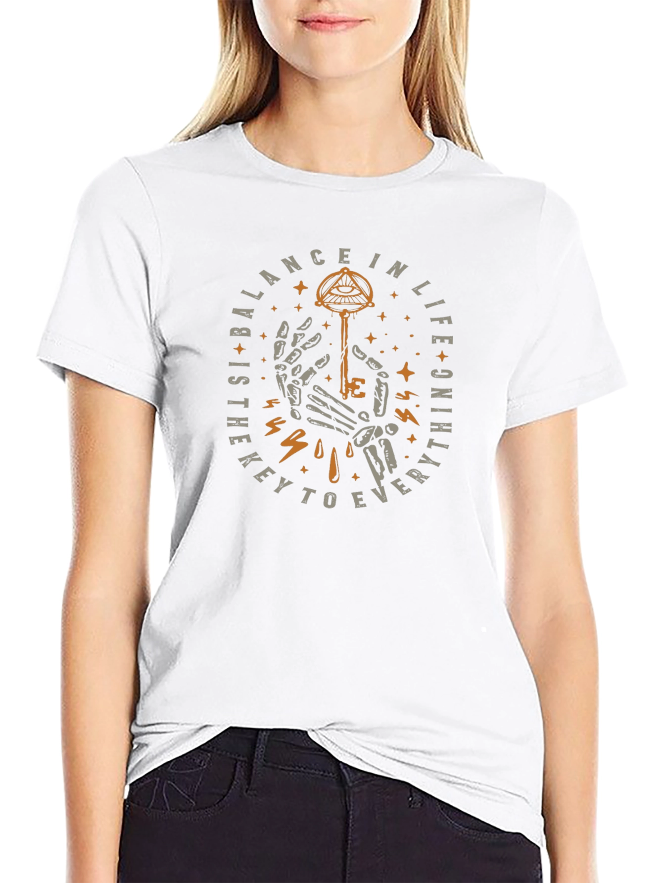 Balance in Life Graphic Tee - Black