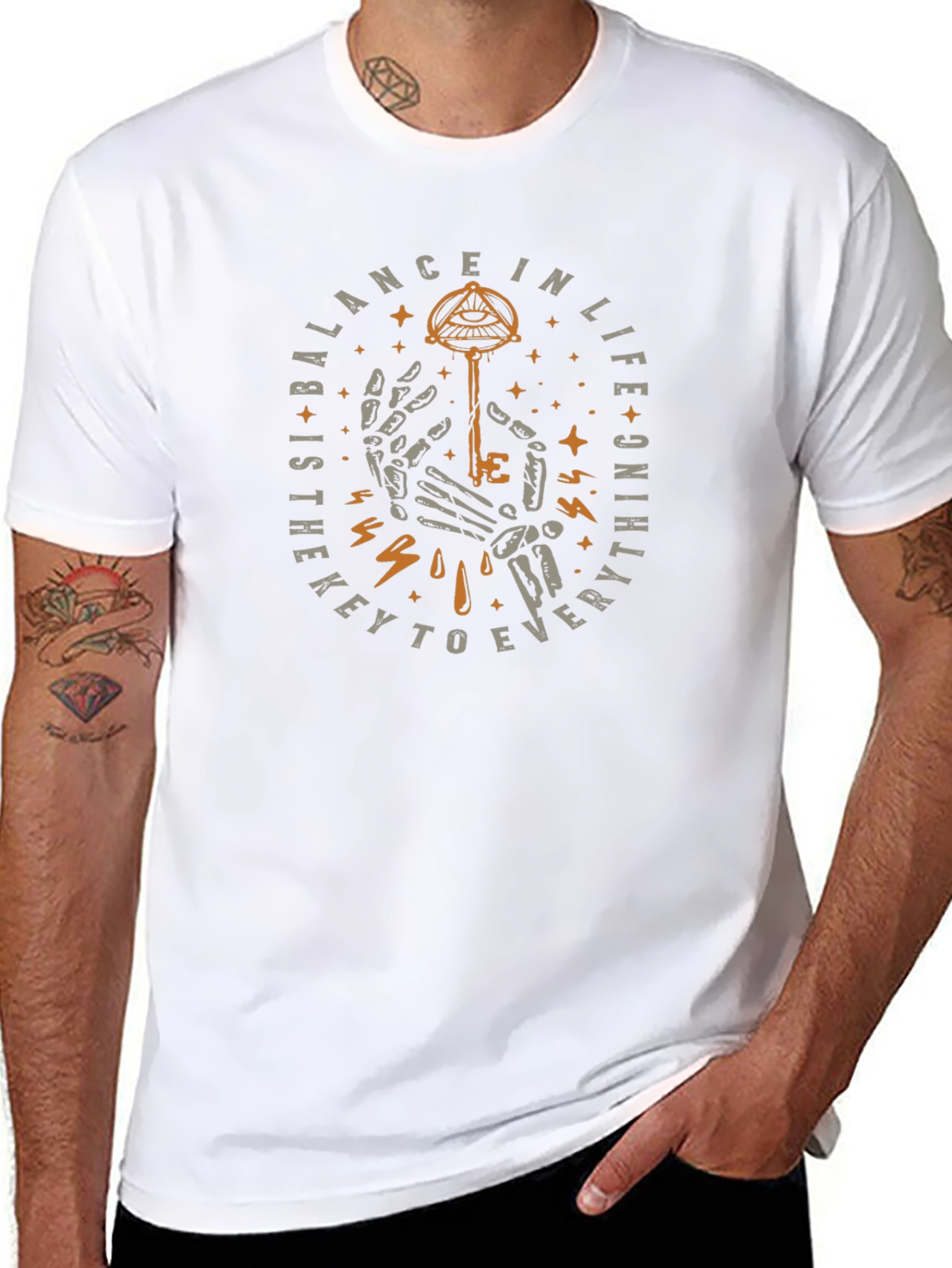 Balance in Life Graphic Tee - Black