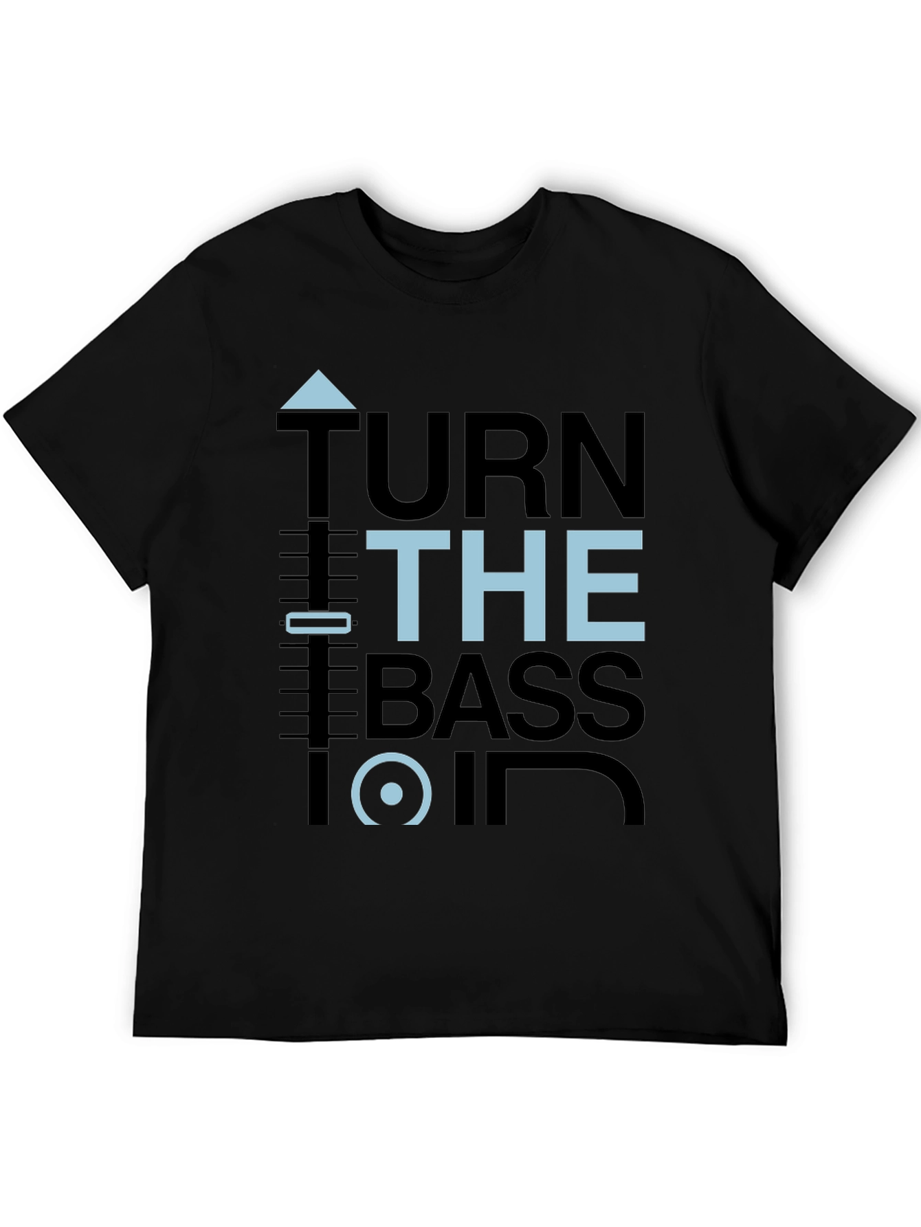 Turn the Bass On Graphic Tee - Black