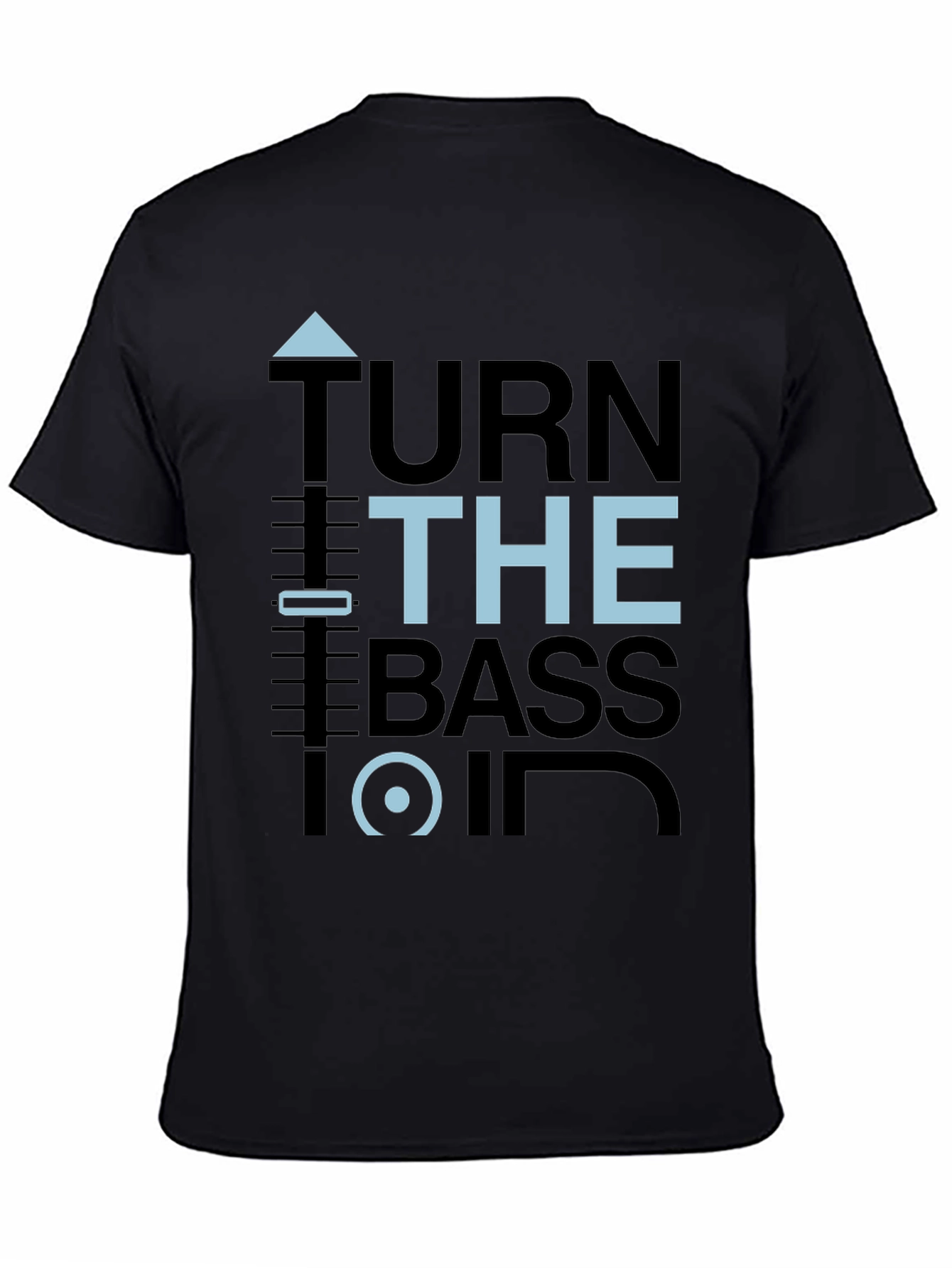 Turn the Bass On Graphic Tee - Black