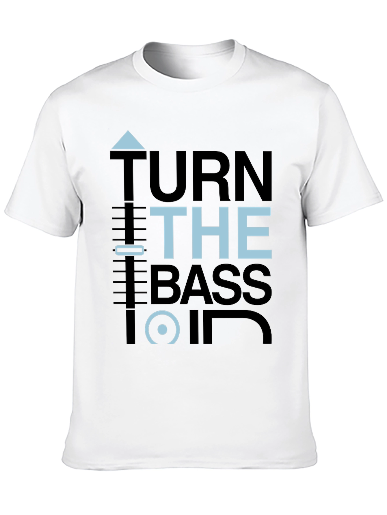 Turn the Bass On Graphic Tee - Black