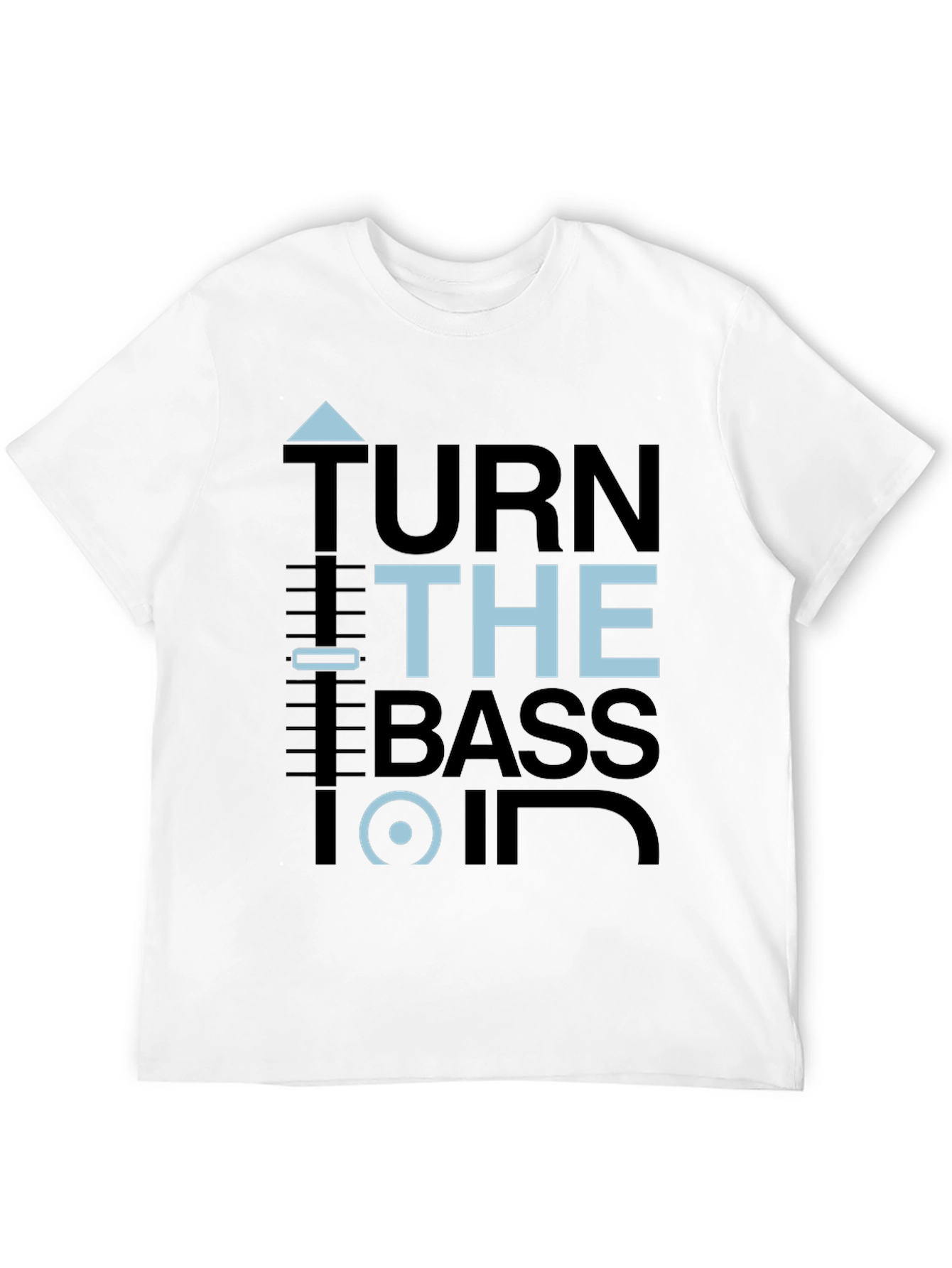 Turn the Bass On Graphic Tee - Black
