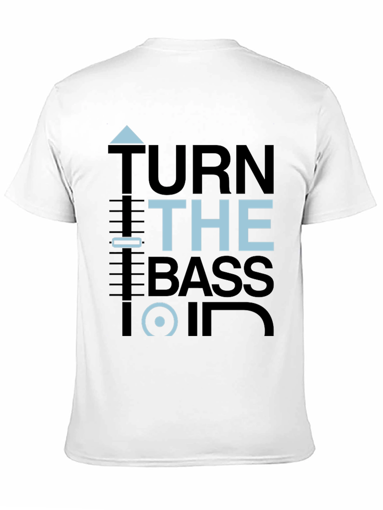 Turn the Bass On Graphic Tee - Black