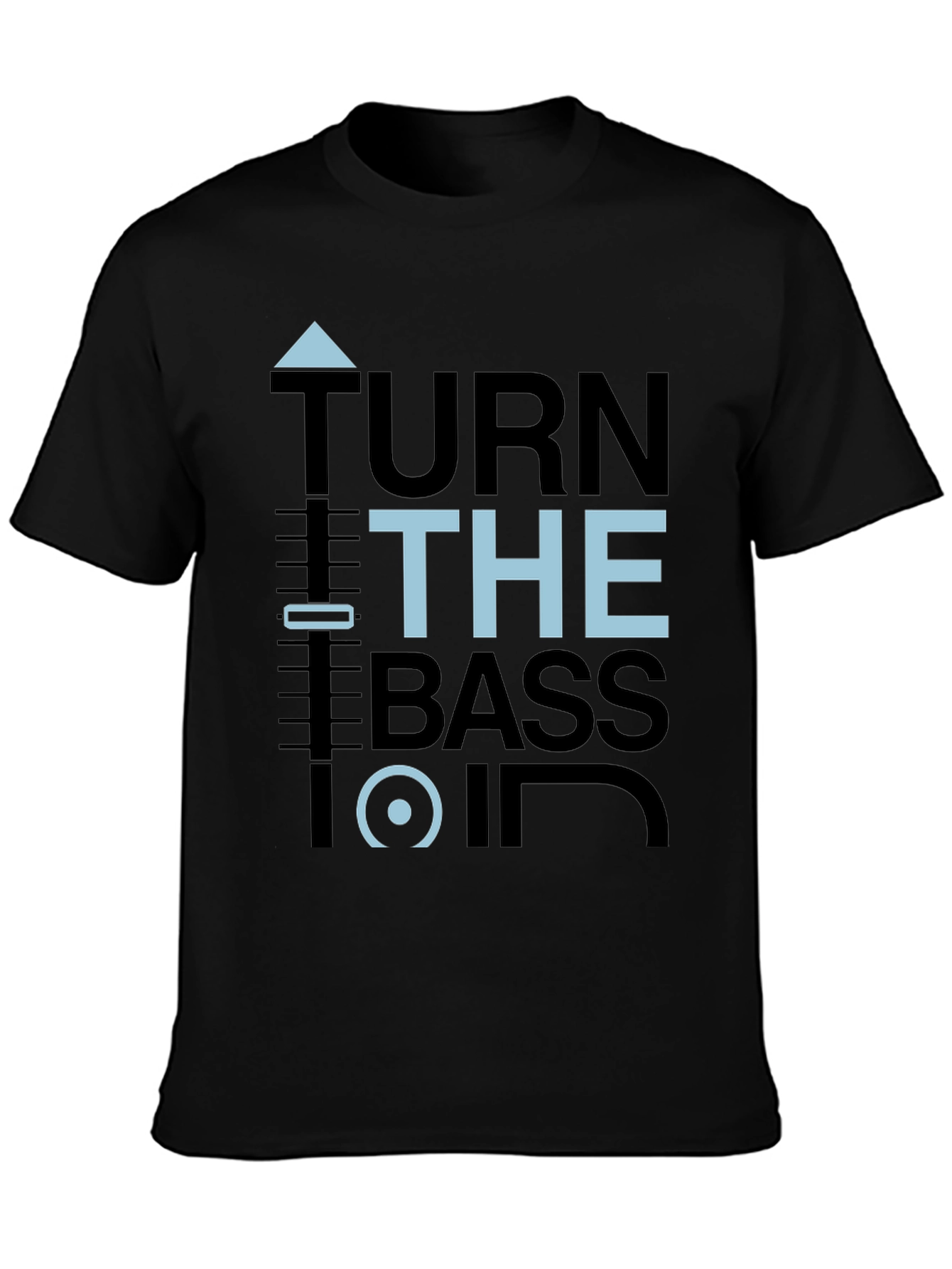 Turn the Bass On Graphic Tee - Black