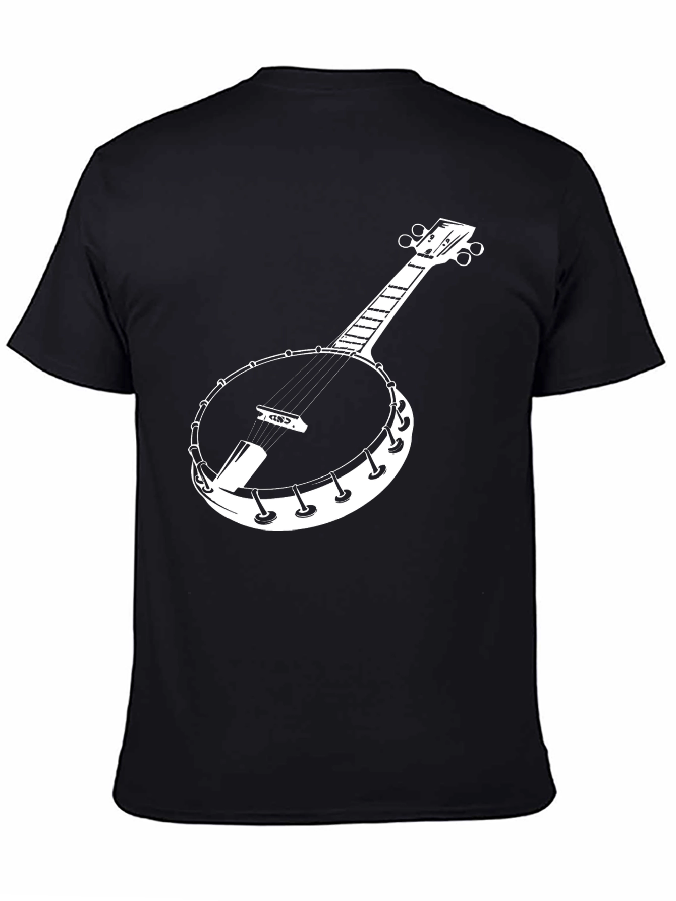 Banjo Graphic Tee - Black Cotton T-Shirt