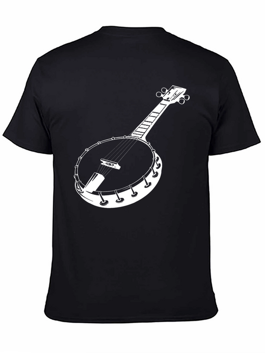 Banjo Graphic Tee - Black Cotton T-Shirt