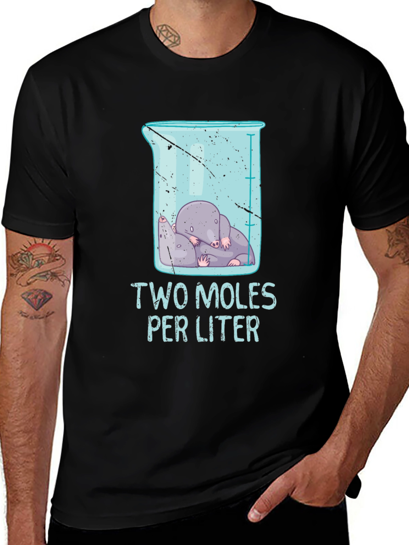 Two Moles Per Liter Science T-Shirt