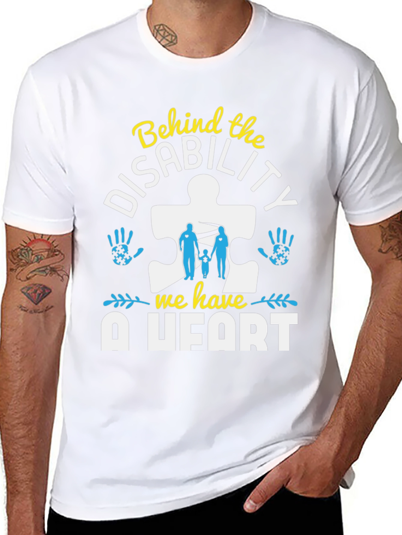 Autism Awareness T-Shirt Behind the Disability