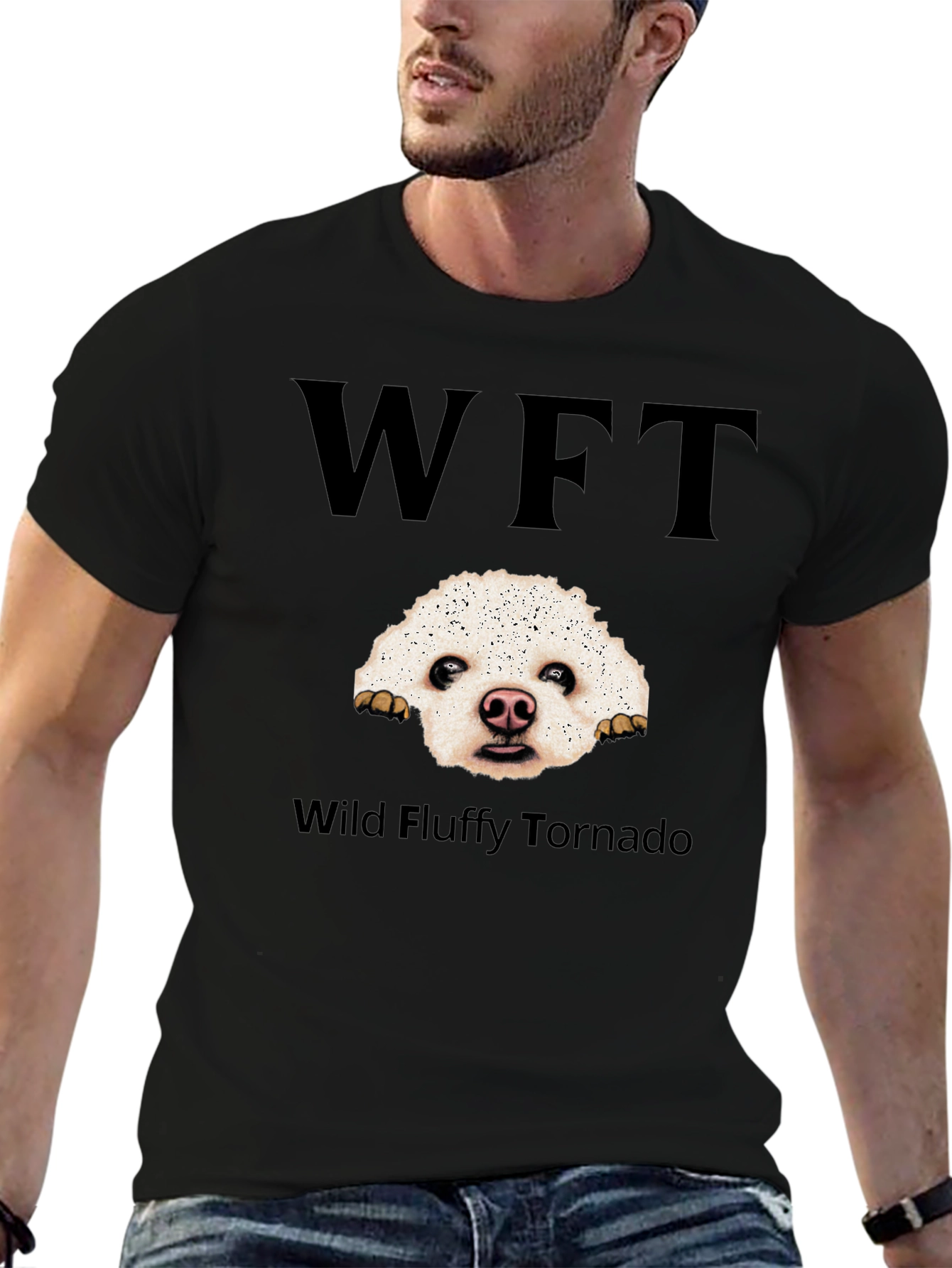 Wild Fluffy Tornado Dog T-Shirt