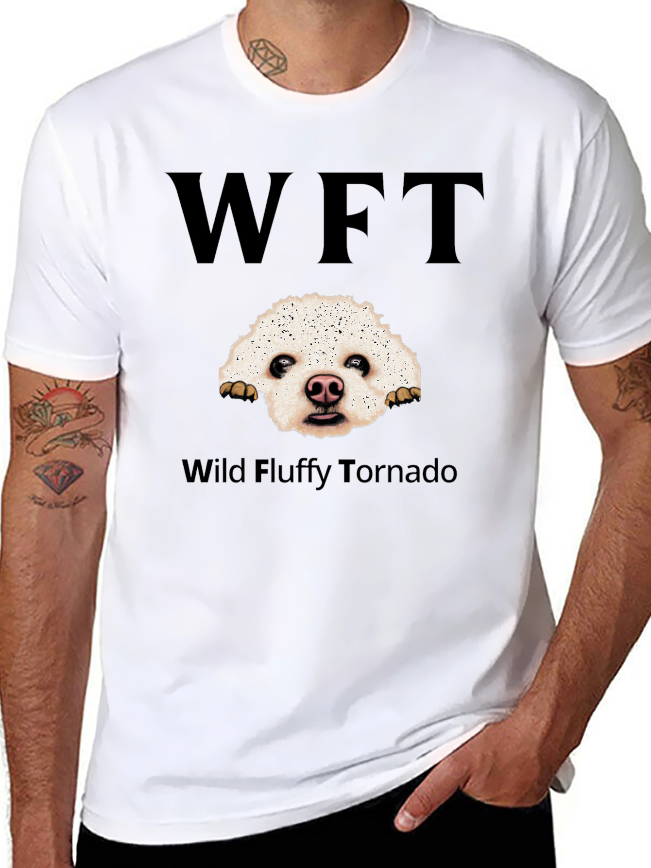 Wild Fluffy Tornado Dog T-Shirt